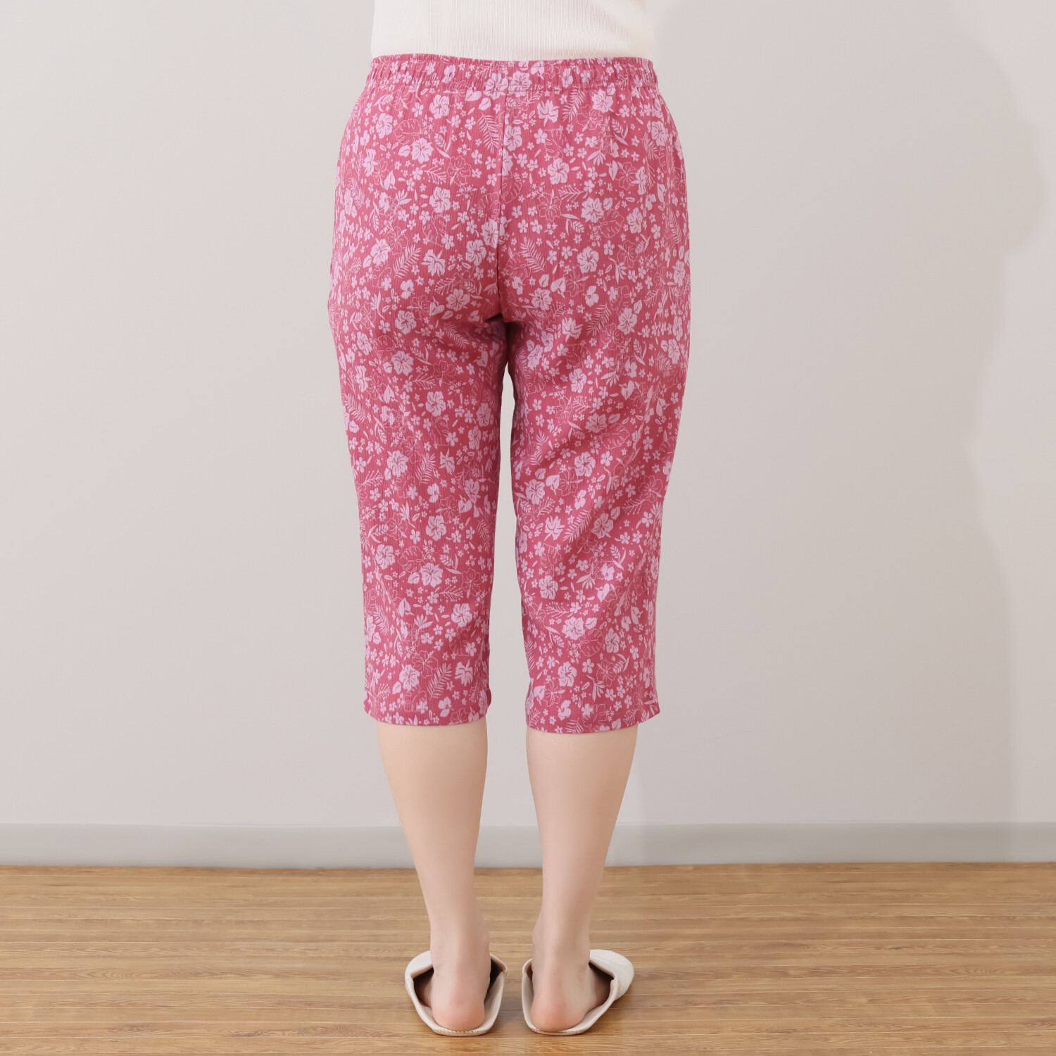 涼活女子 吸水速乾 ７分丈カプリパンツ ２枚セット