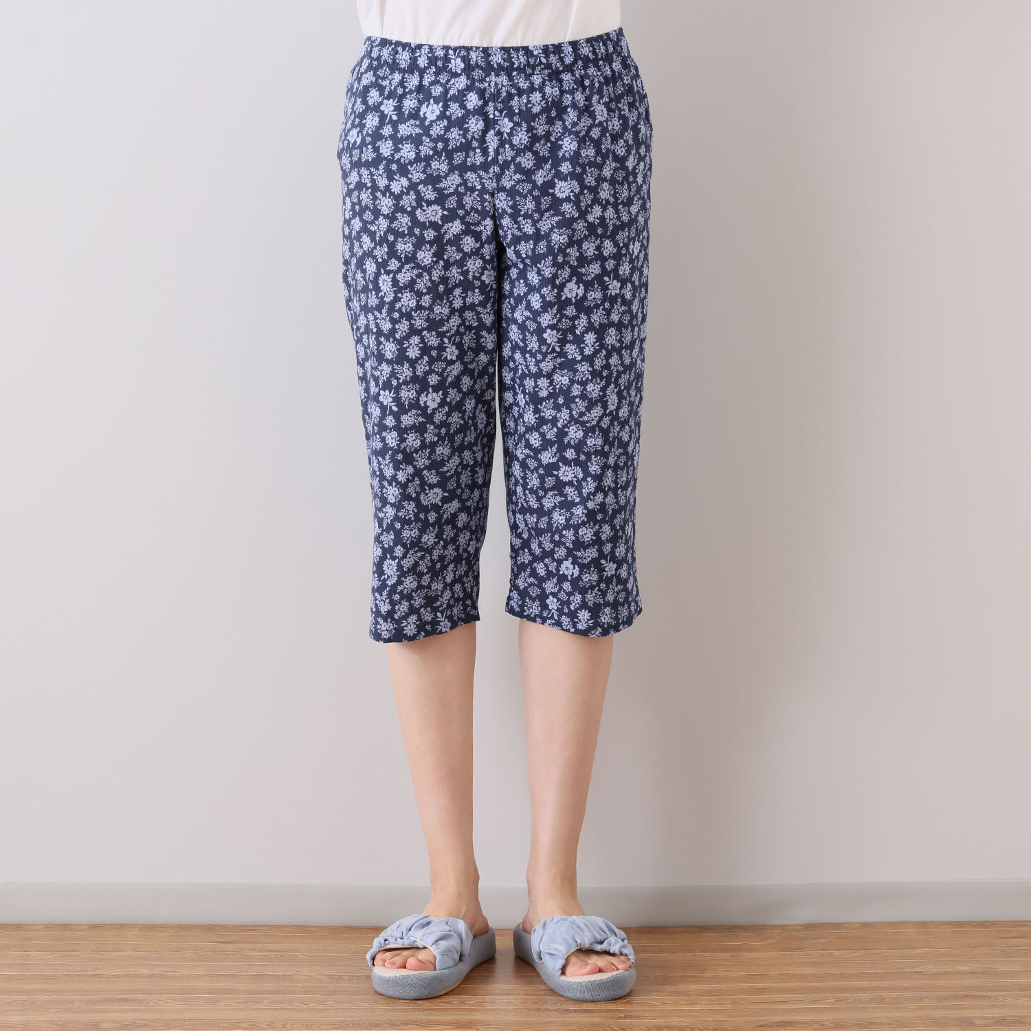 涼活女子 吸水速乾 ７分丈カプリパンツ ２枚セット