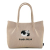 ルートート パンダが愛らしい 自立する ニットトートバッグ