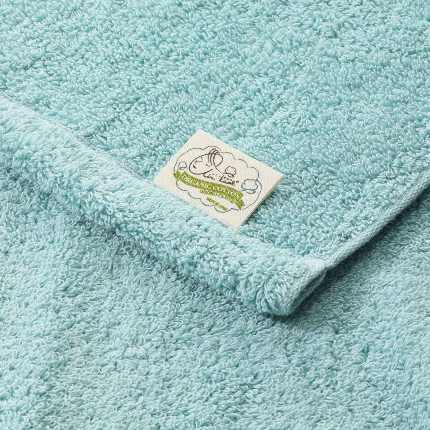 エアーかおるオーガニック フェイスタオル 同色３枚組 なでしこ“純ギラ銀” タオルハンカチ特別セット