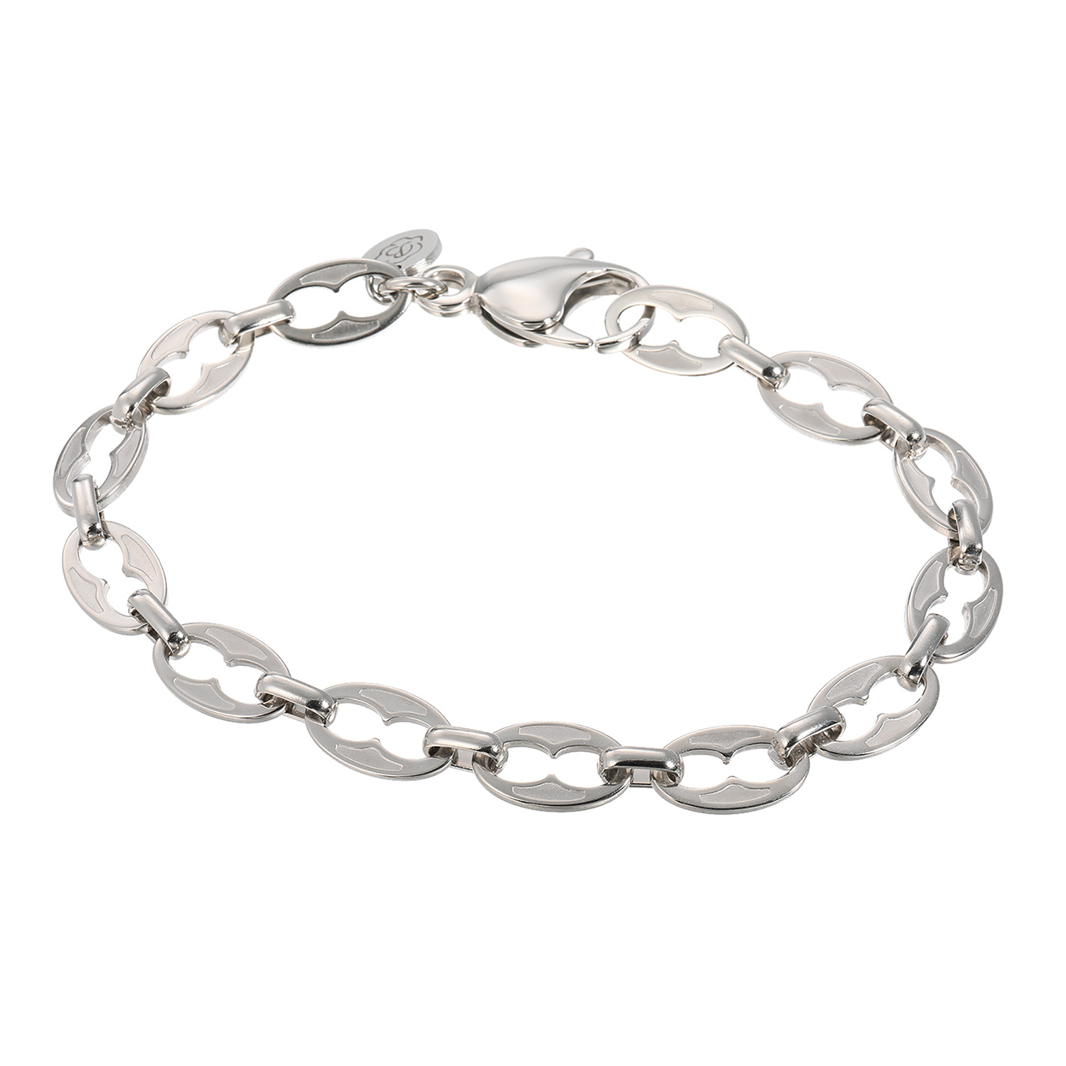 ブロッソ ステンレス ピッグノーズ デザインチェーン ブレスレット