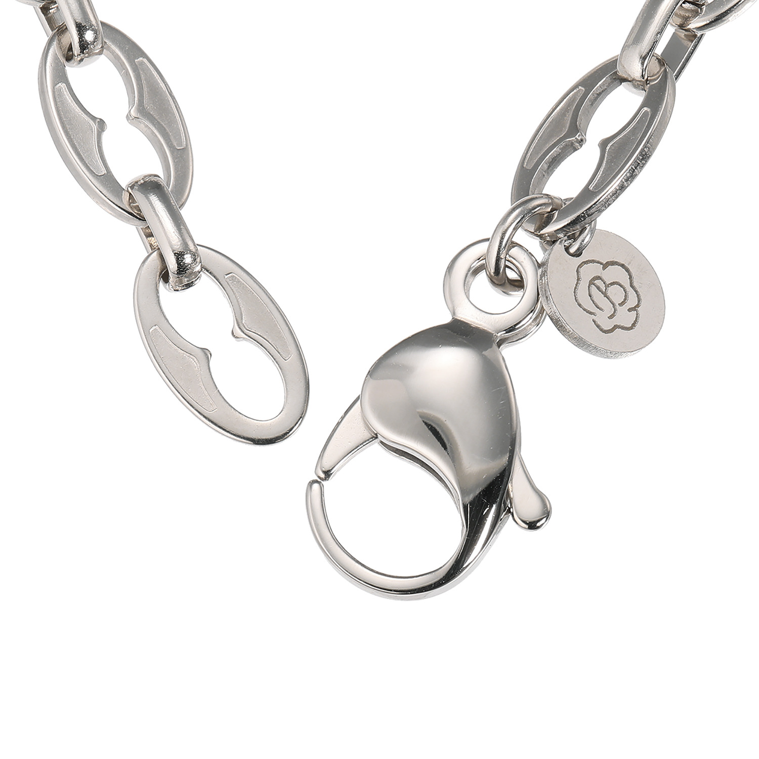 ブロッソ ステンレス ピッグノーズ デザインチェーン ブレスレット