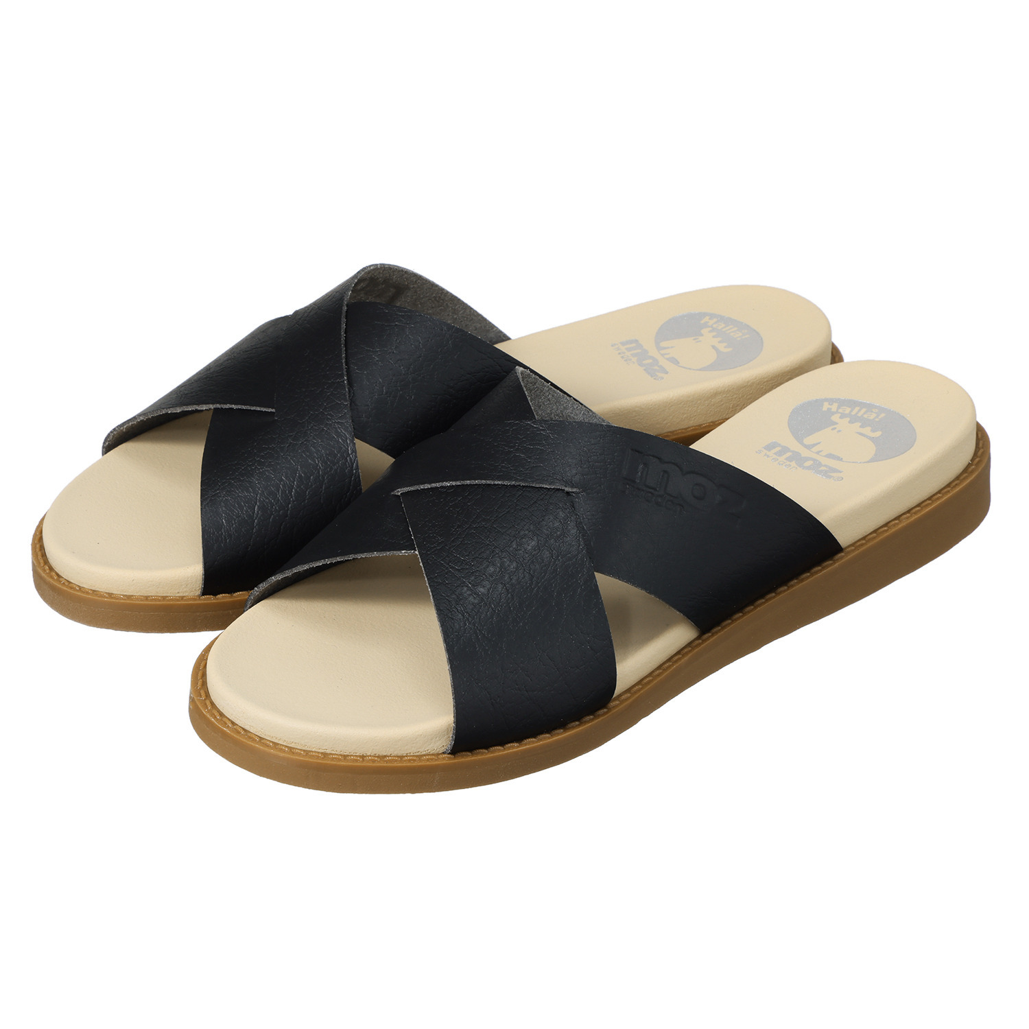 モズ ジャパンメイド 人工皮革で柔らかい 軽量クロスサンダル