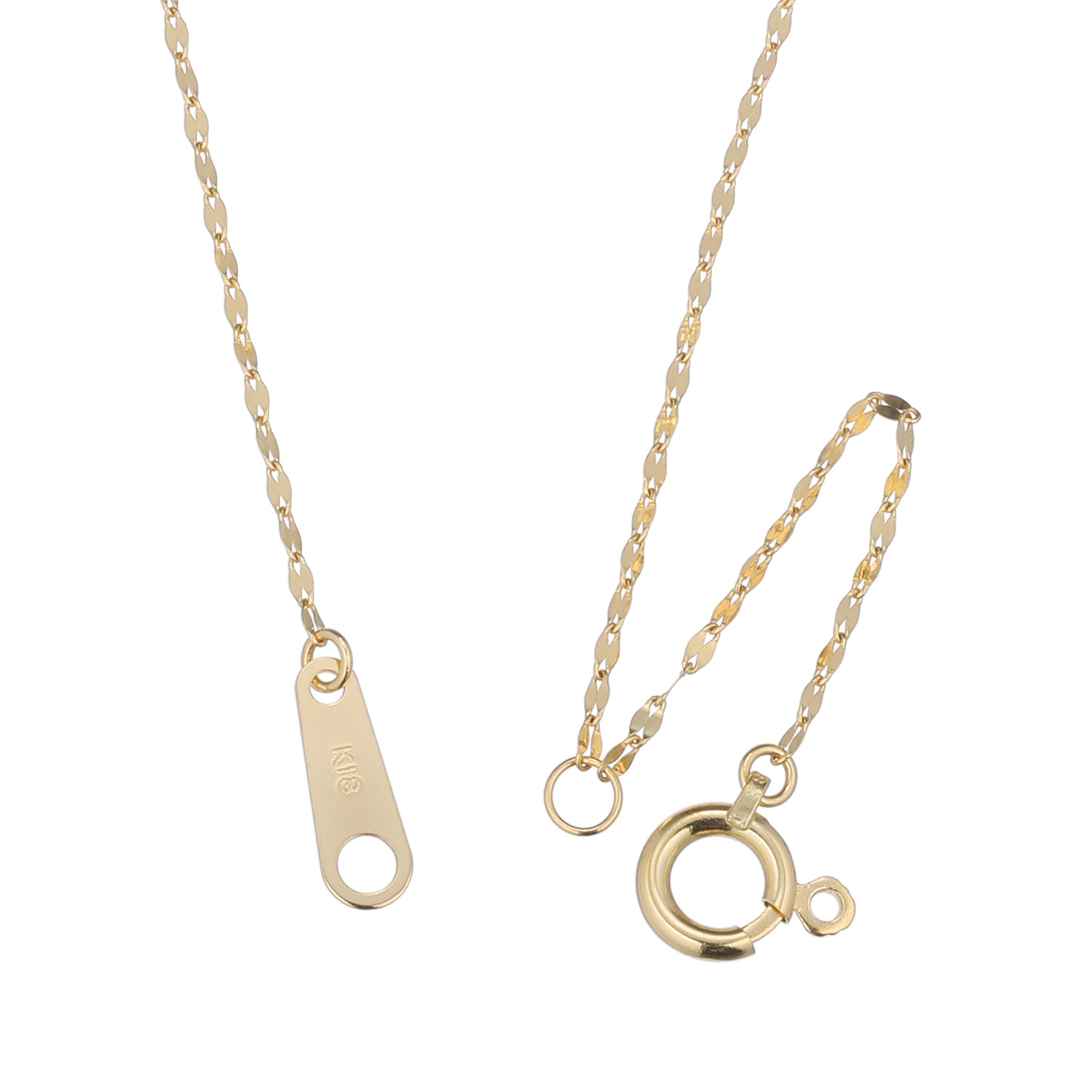 ケーグランツ １８Ｋ 馬蹄モティーフ 一つ星アクセント リバーシブルネックレス