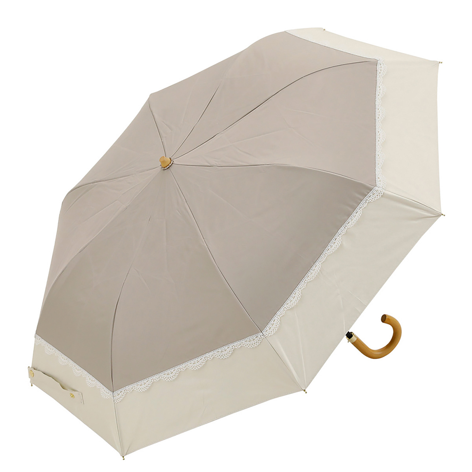 センテリオ バイカラーレース 晴雨兼用 折りたたみ日傘
