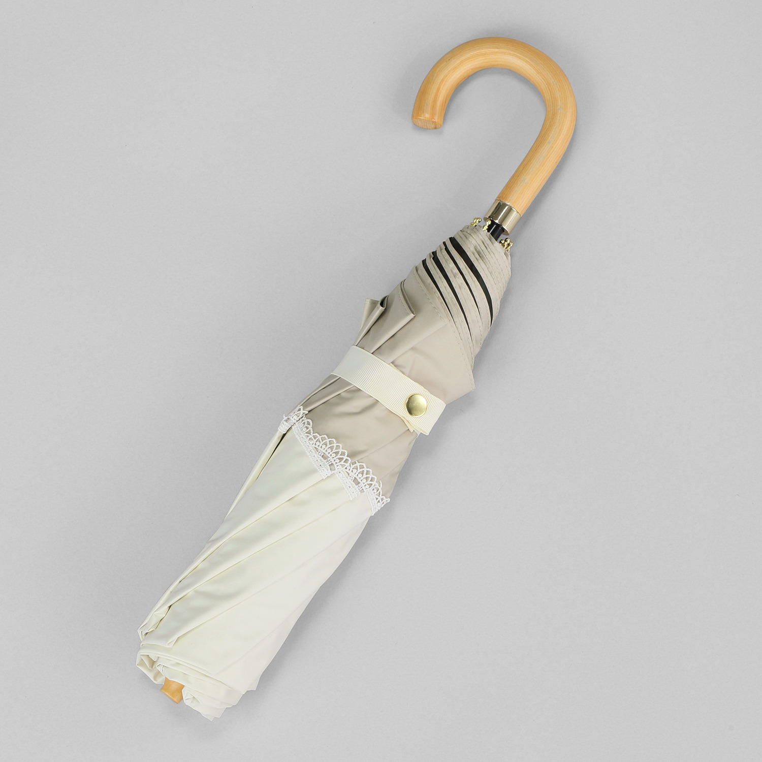 センテリオ バイカラーレース 晴雨兼用 折りたたみ日傘