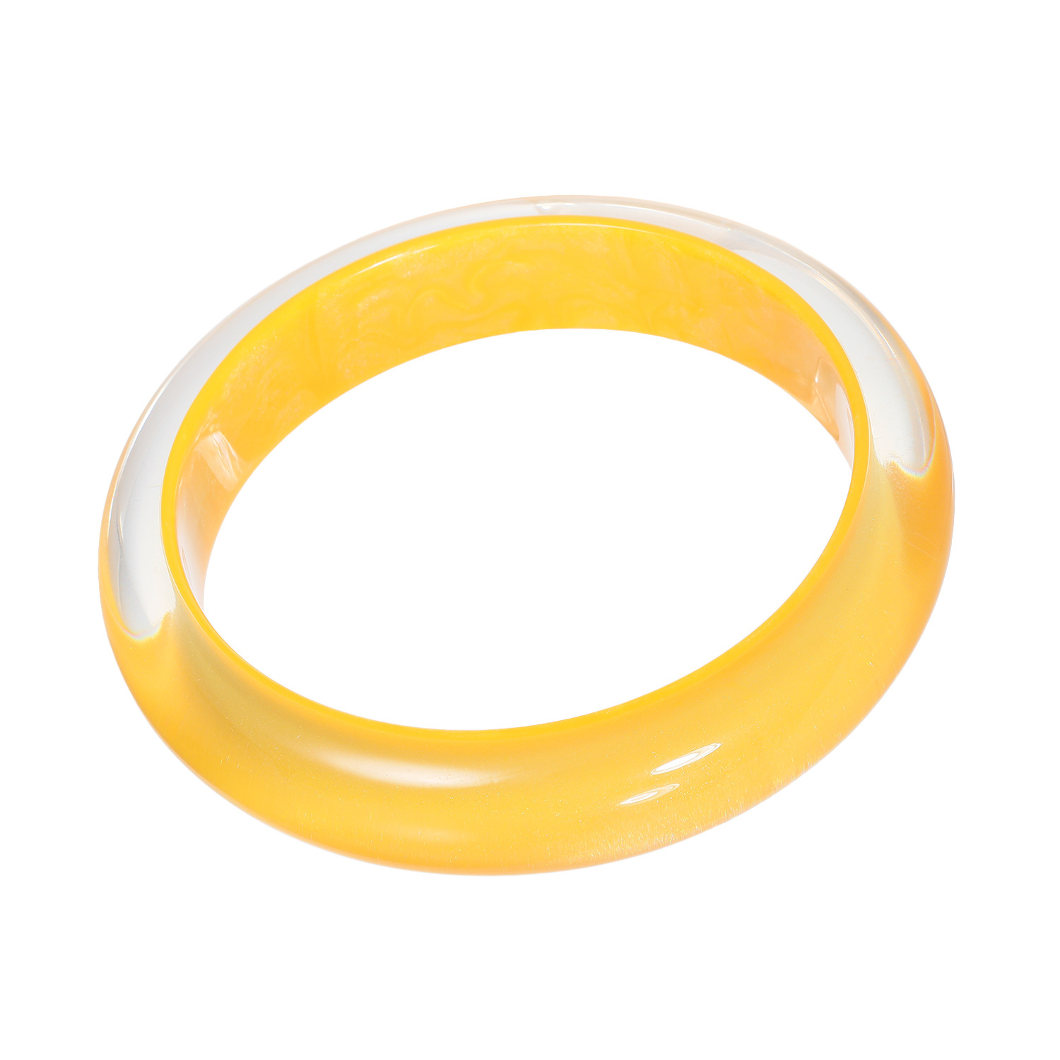 シスカ レジン クリアカラー バングル