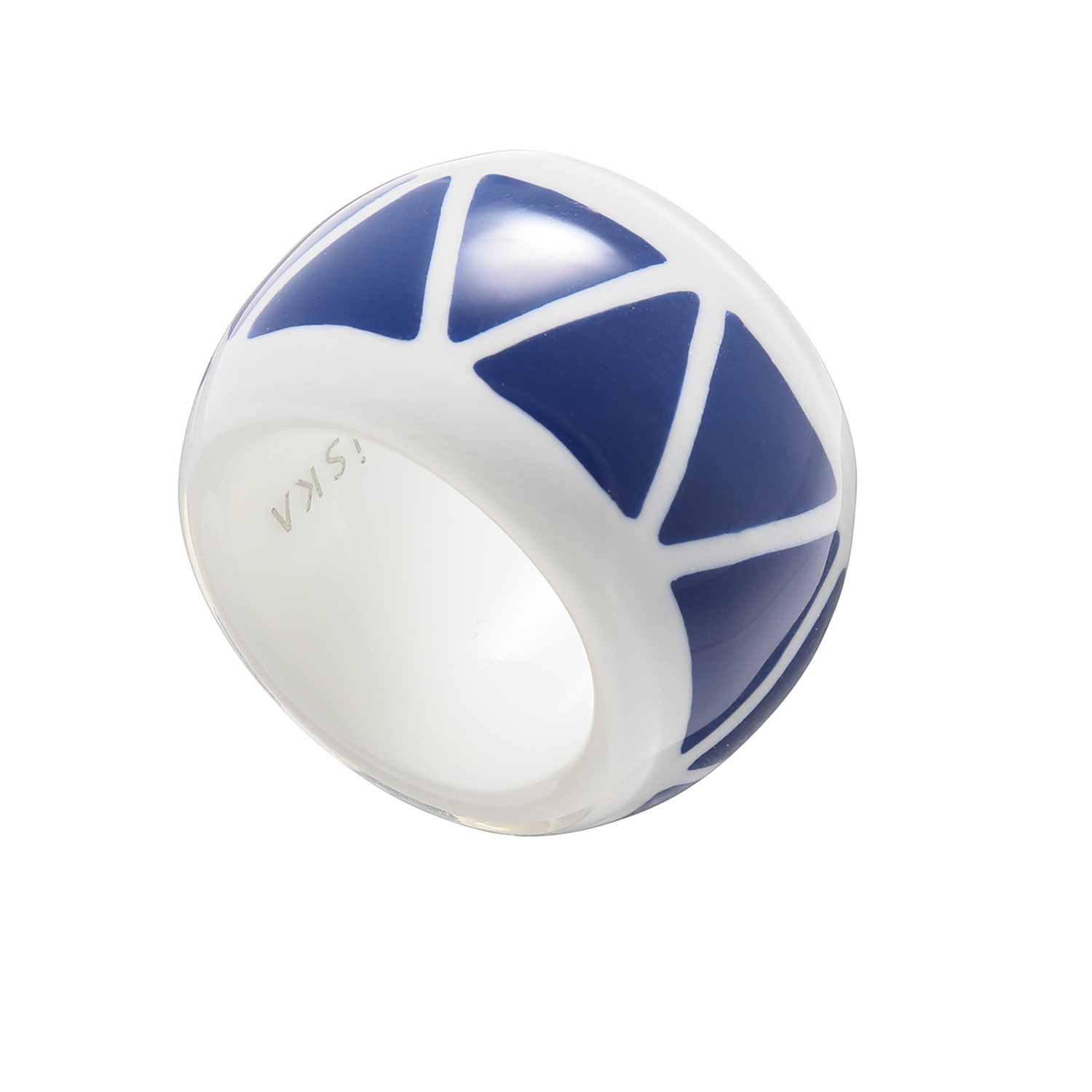 シスカ レジン トライアングルデザイン リング