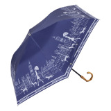 アクアスキュータム ウォーキングガール デザイン 晴雨兼用折りたたみ傘