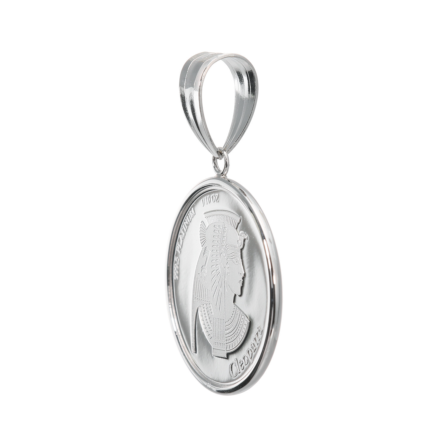 祈平 純プラチナ ＣＩＴ社製造 １／１０オンス クレオパトラコイン ペンダントトップ