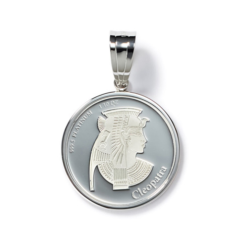祈平 純プラチナ ＣＩＴ社製造 １／１０オンス クレオパトラコイン ペンダントトップ