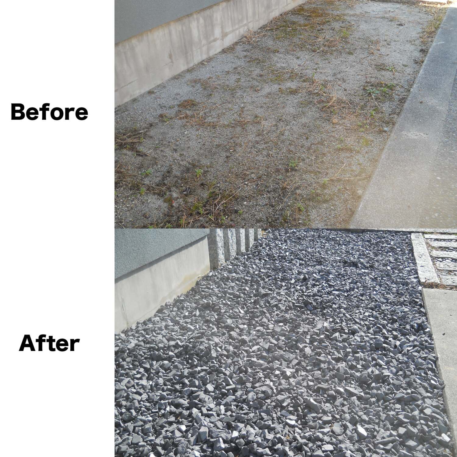 乾燥防止用の マルチングに最適 瓦で出来た砂利 かわじゃりさん ２袋セット