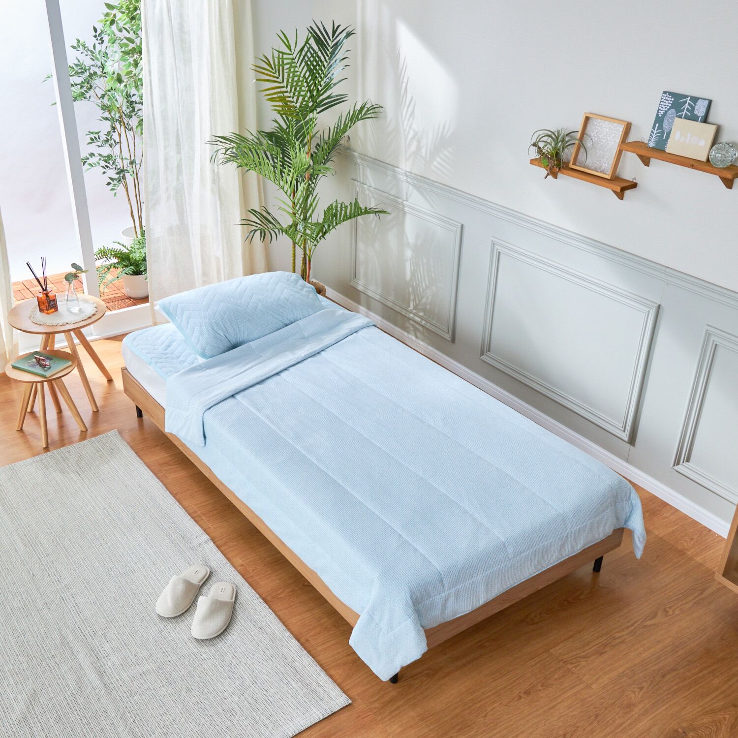 ｎｉｓｈｉｋａｗａ　西川 ドライ＆クール　抗菌 リバーシブルケット ＜シングル＞