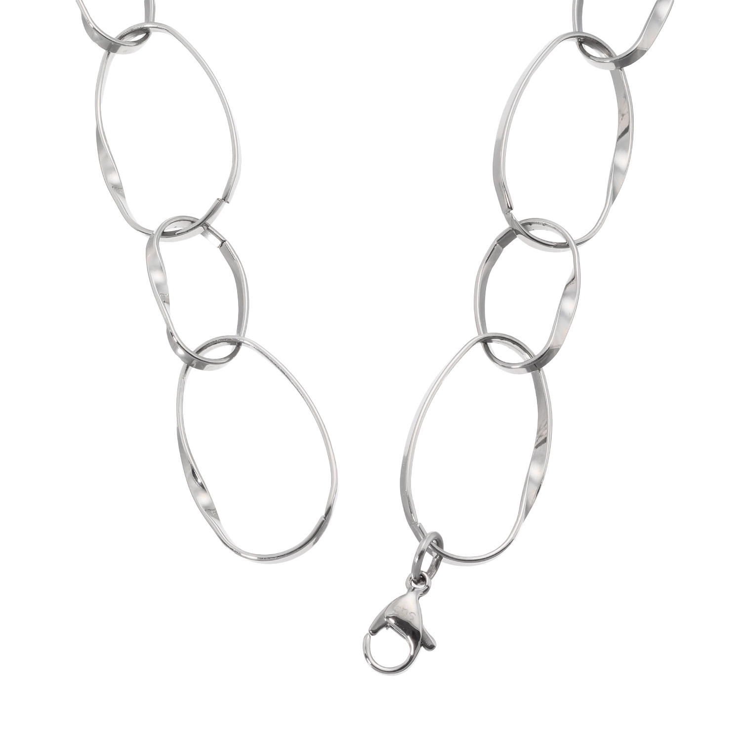 ラフィナリスタ サージカルステンレス ボリュームデザイン チェーンネックレス