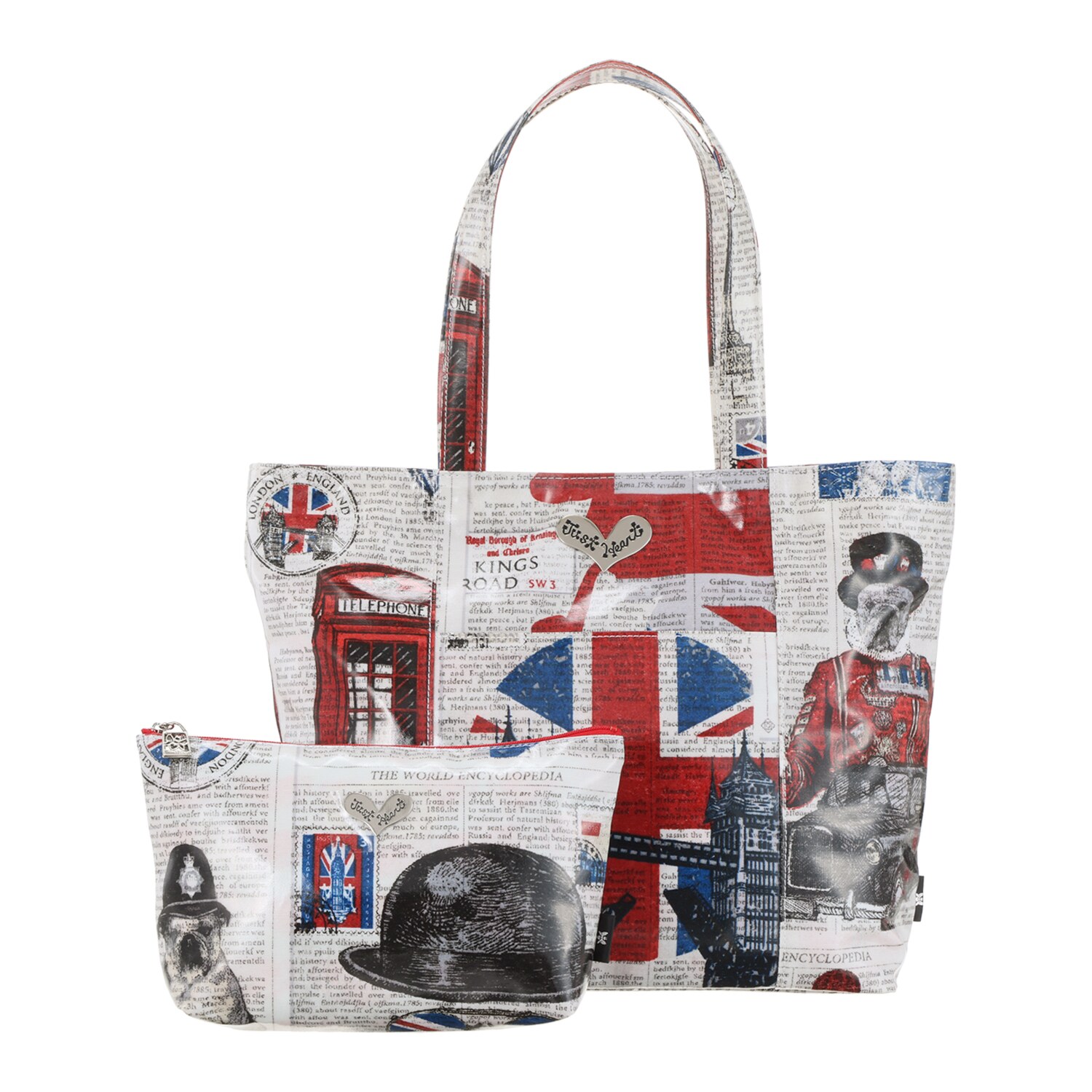 シンクビー！ ジャストハート バッグ＆ポーチ “アイラブロンドン”