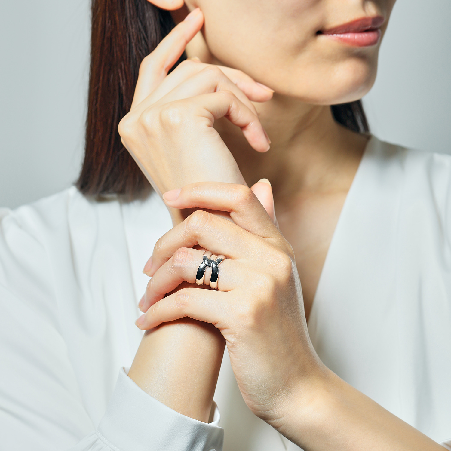 エクセラ イタリアン・シルバー ２層コーティング ボリュームバンドリング