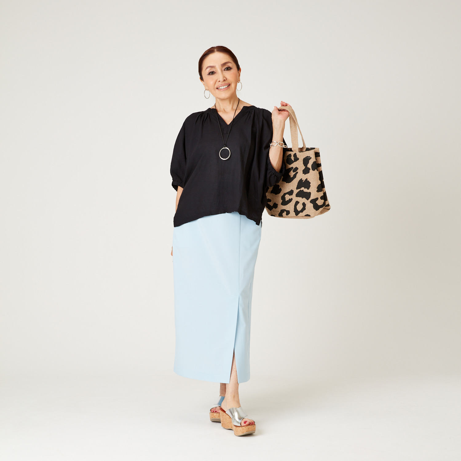 エアリーフェアリー ベンツスリットアクセント ロングスカート