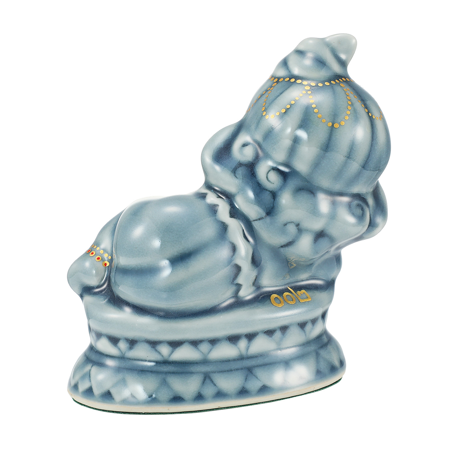 プラピカネ タイ伝統“セラドン焼” ＜祝！ベイビーピカネ像＞ 〜お金持ちで、健康で、 一生幸せ！を象徴〜