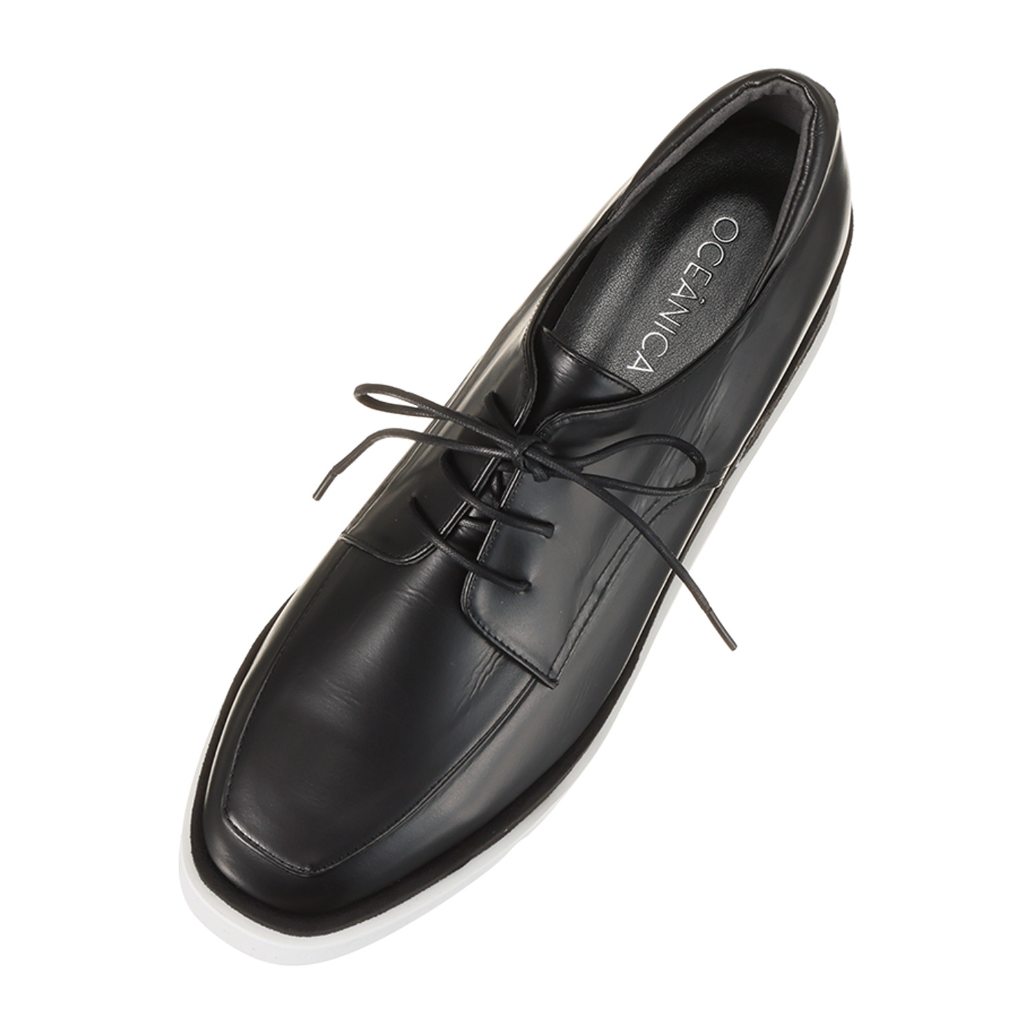 オセアニカ ＜日本製＞ レザー プラットフォーム レースアップシューズ