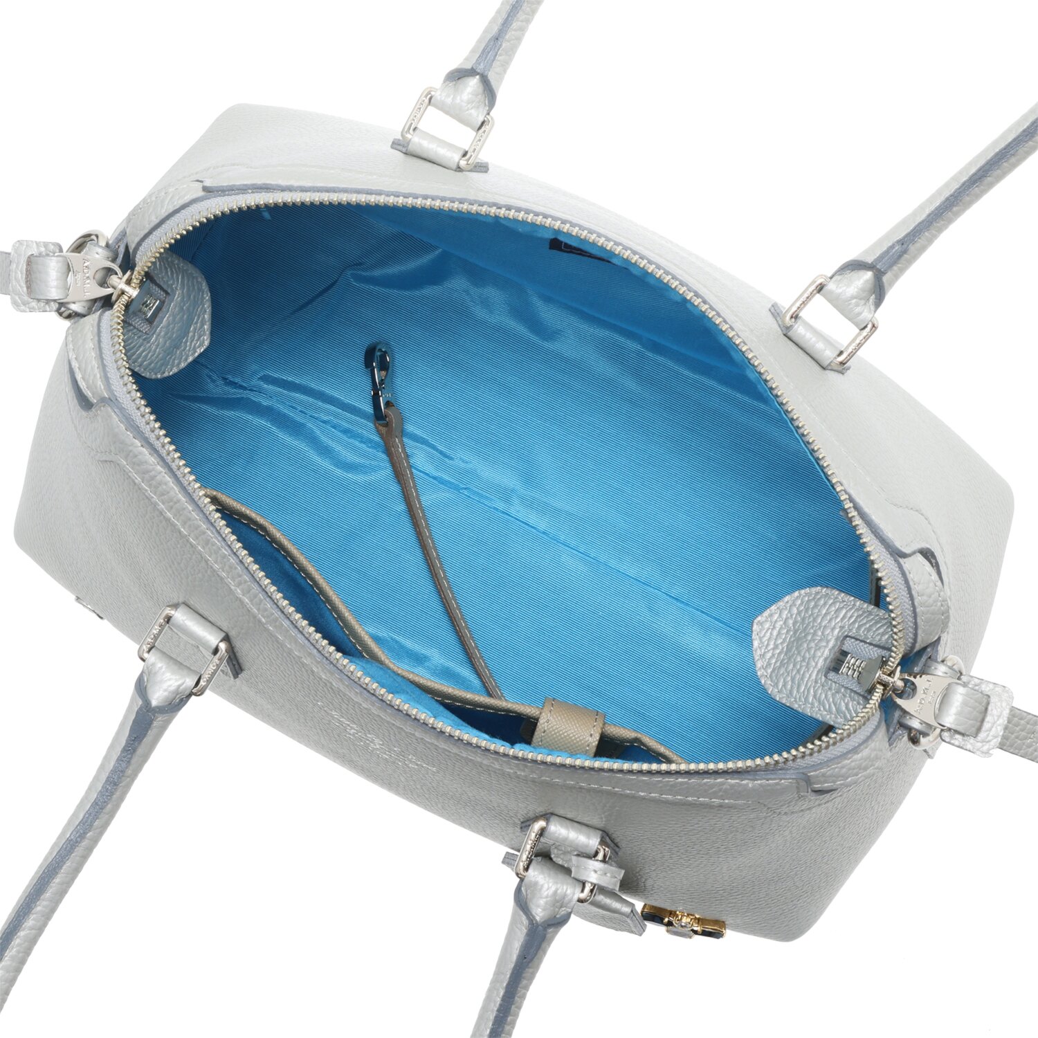 エーディエムジェイ ＴＨＥ　ＢＥＥ 牛革シュリンク型押し ボストンバッグ