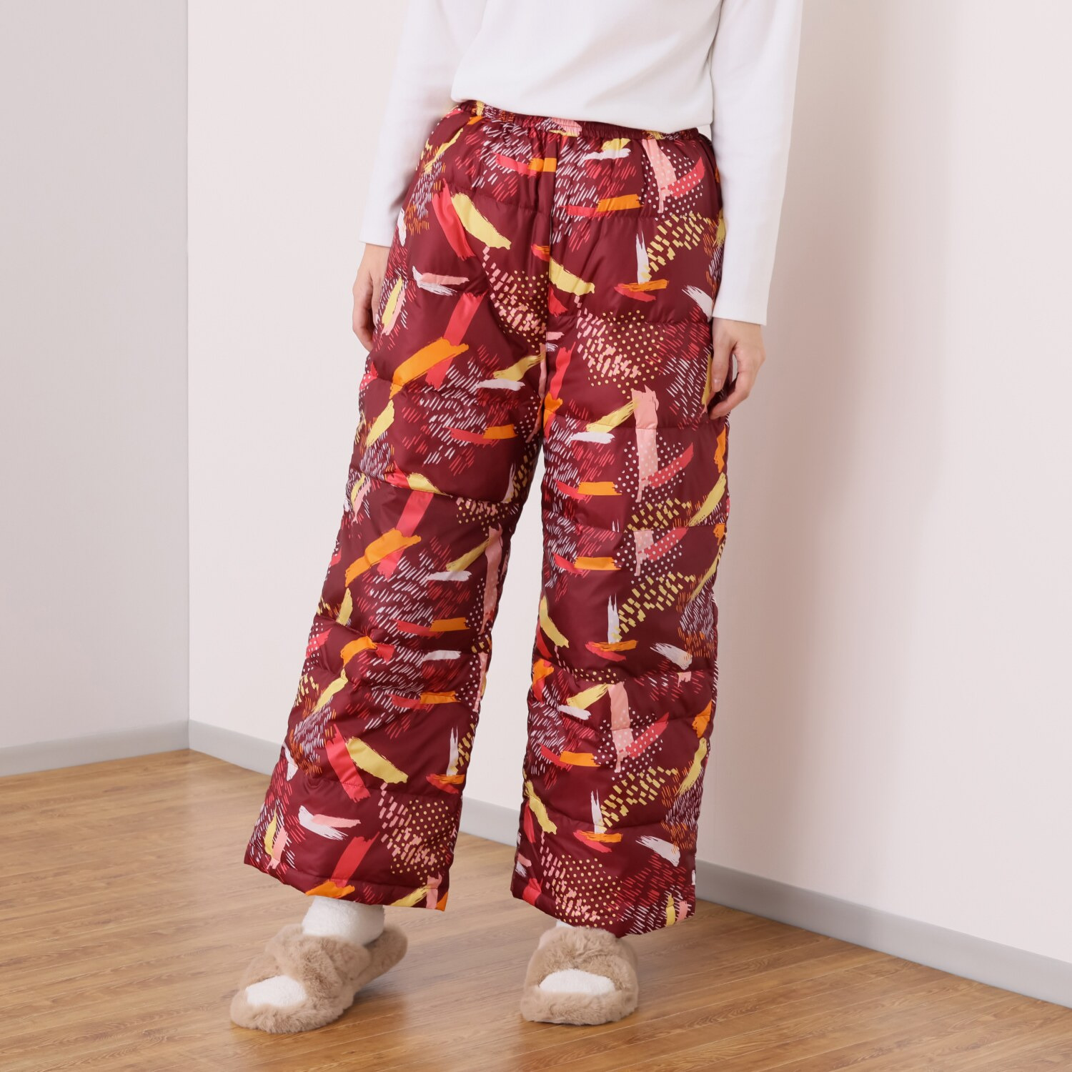 モリリン 軽くてあったか ホワイトダックダウン 羽毛パンツ