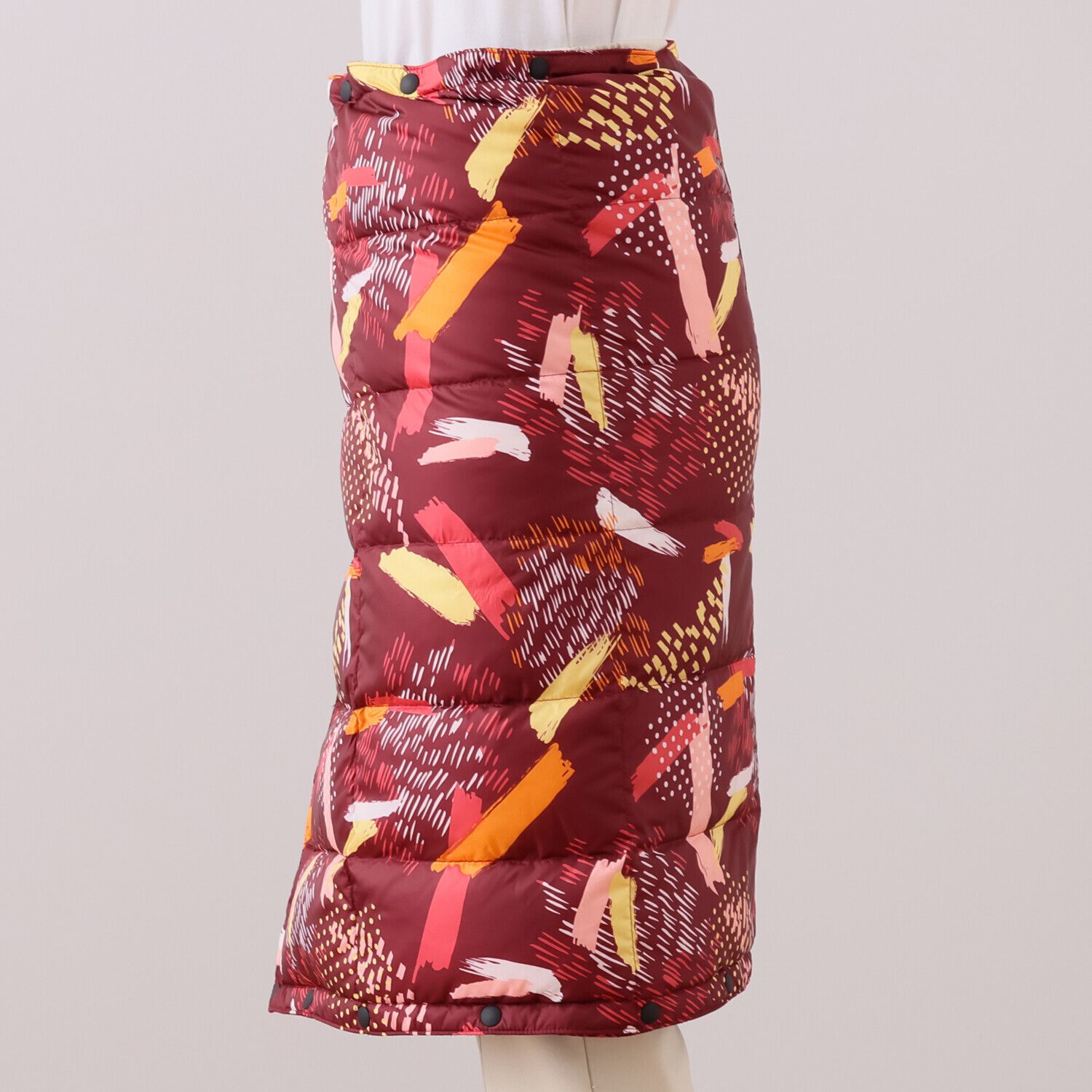 モリリン 軽くてあったか ホワイトダックダウン ひざ掛けにもなる 羽毛ラップスカート