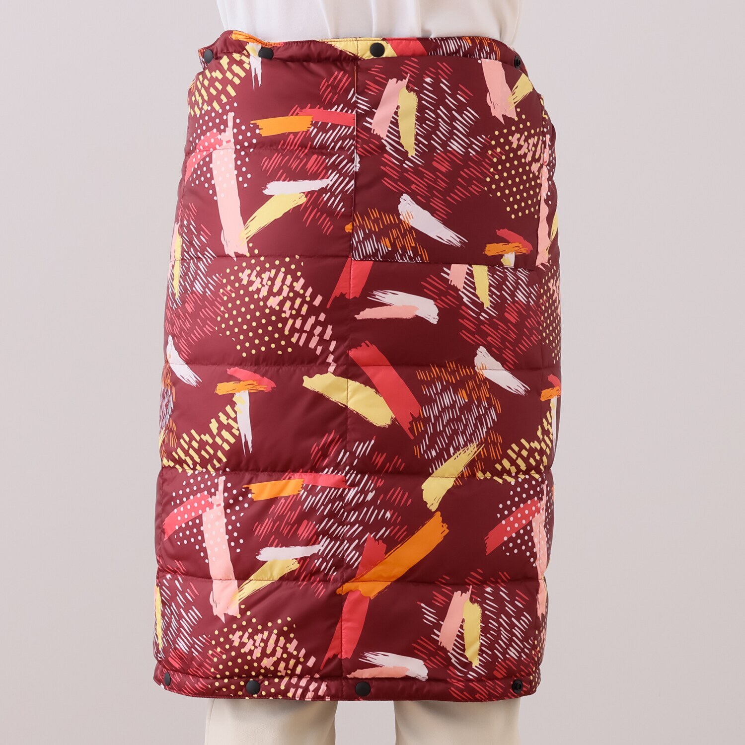 モリリン 軽くてあったか ホワイトダックダウン ひざ掛けにもなる 羽毛ラップスカート