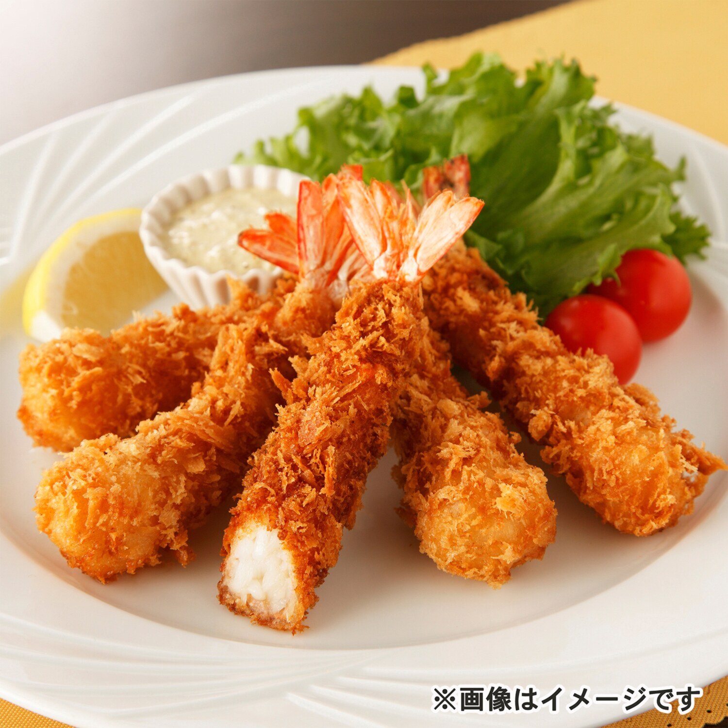 大きな天然海老フライ