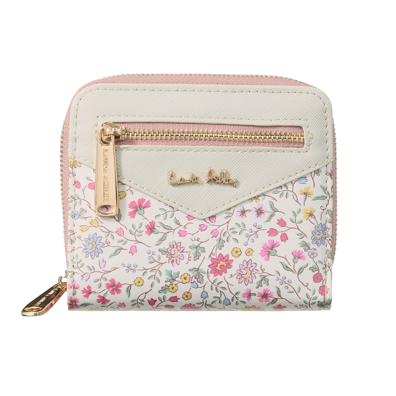 ローラアシュレイ ラウンド 二つ折り財布