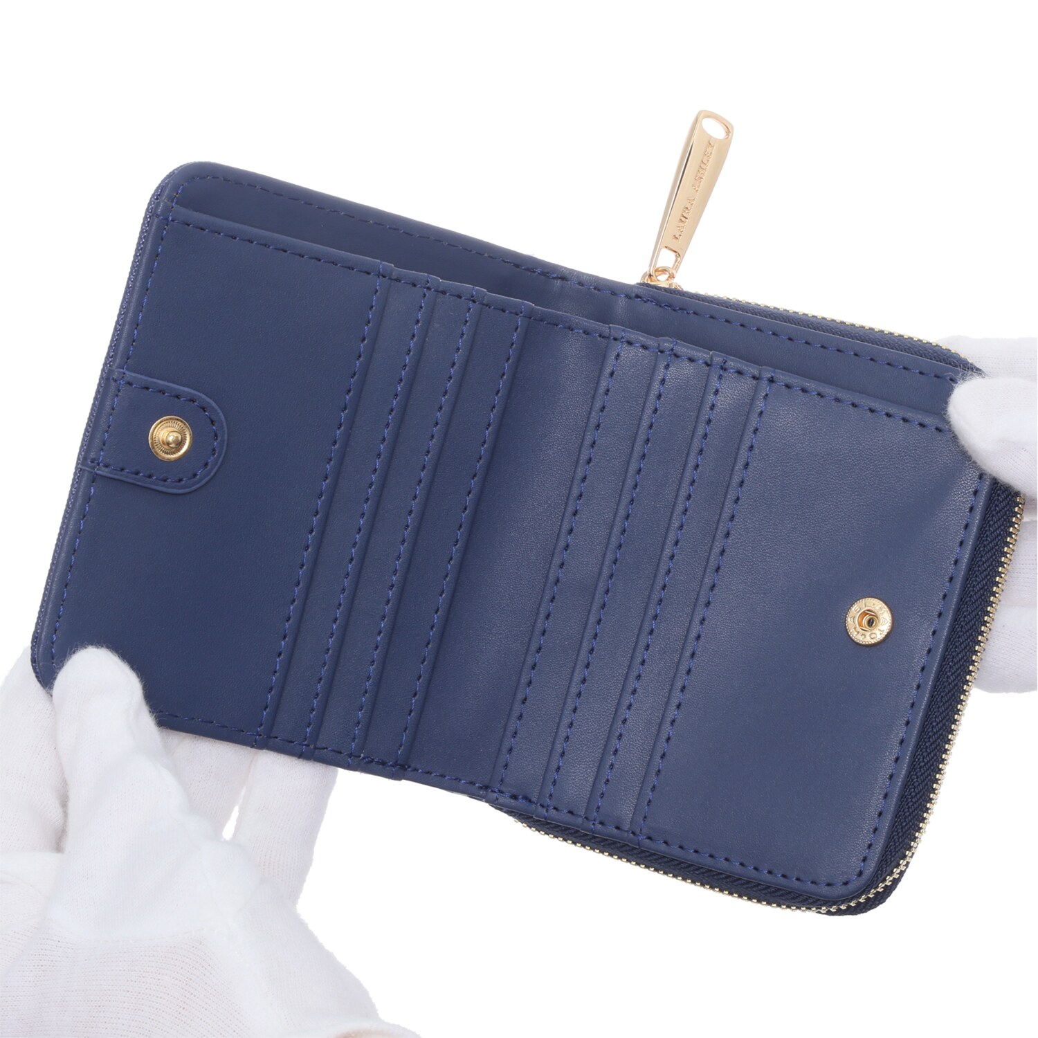 ローラアシュレイ ラウンド 二つ折り財布