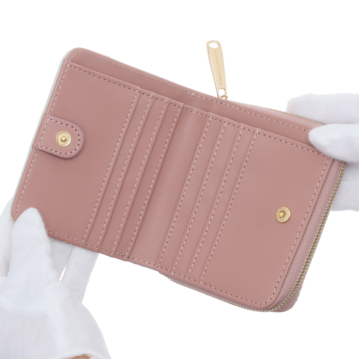 ローラアシュレイ ラウンド 二つ折り財布