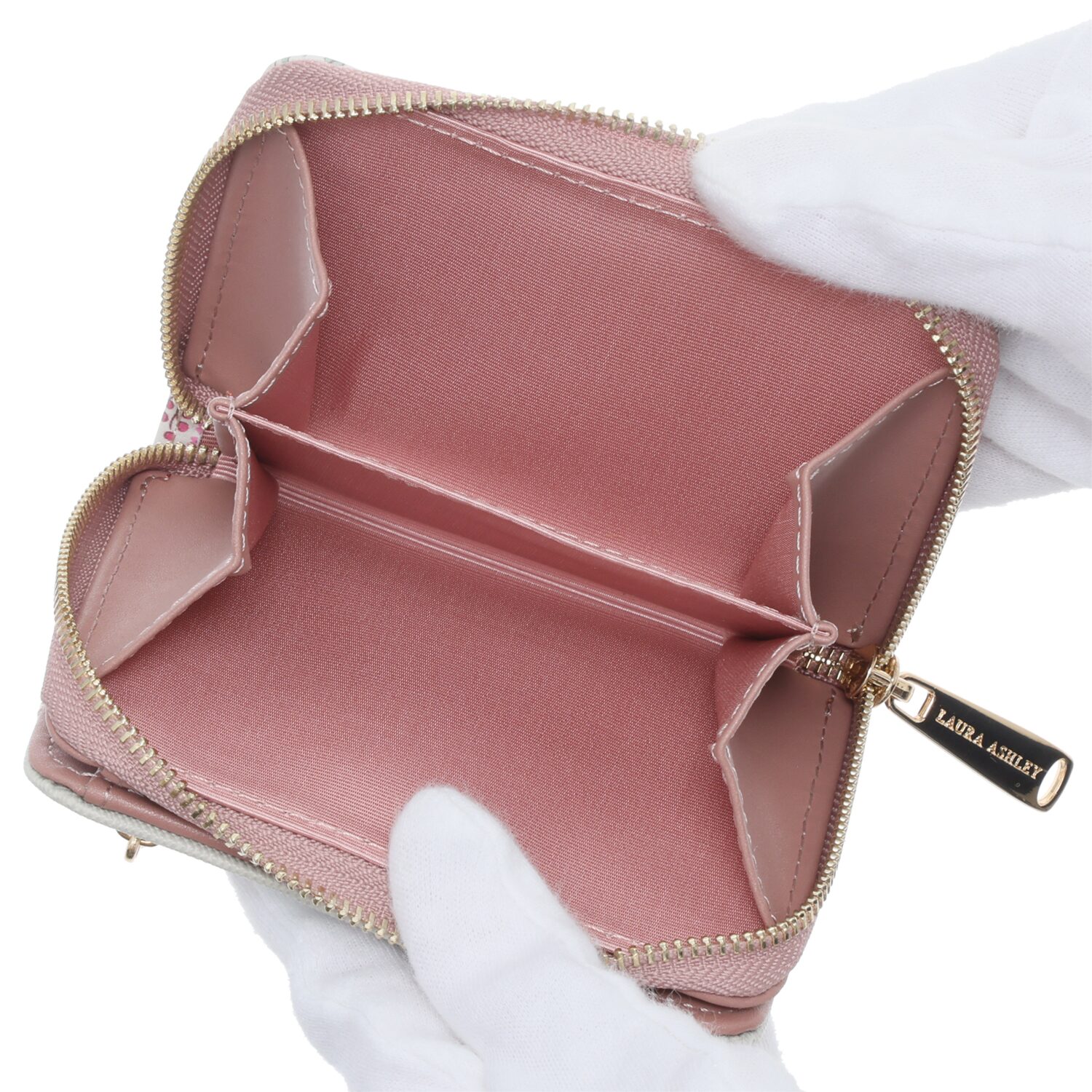 ローラアシュレイ ラウンド 二つ折り財布