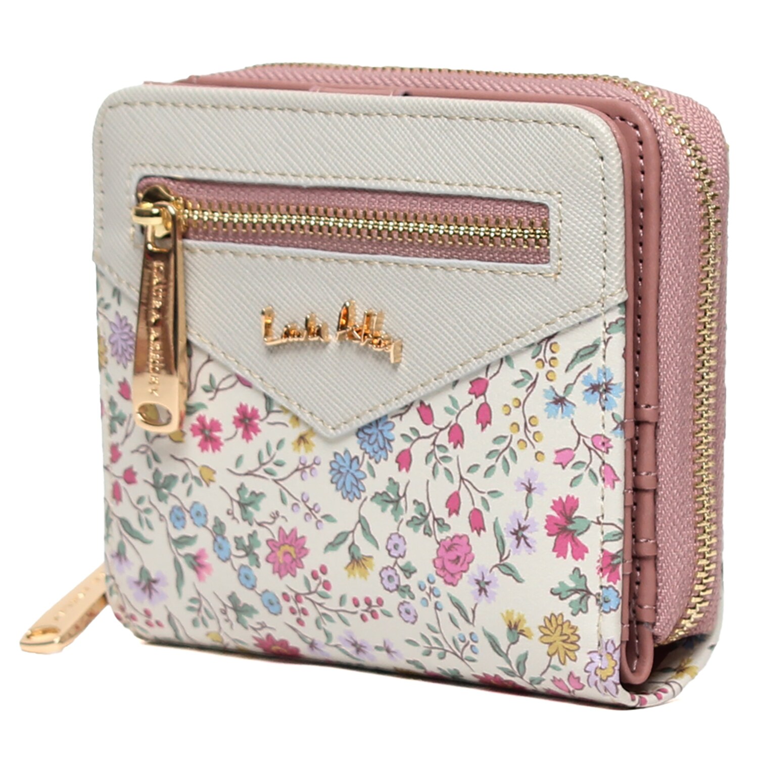 ローラアシュレイ ラウンド 二つ折り財布