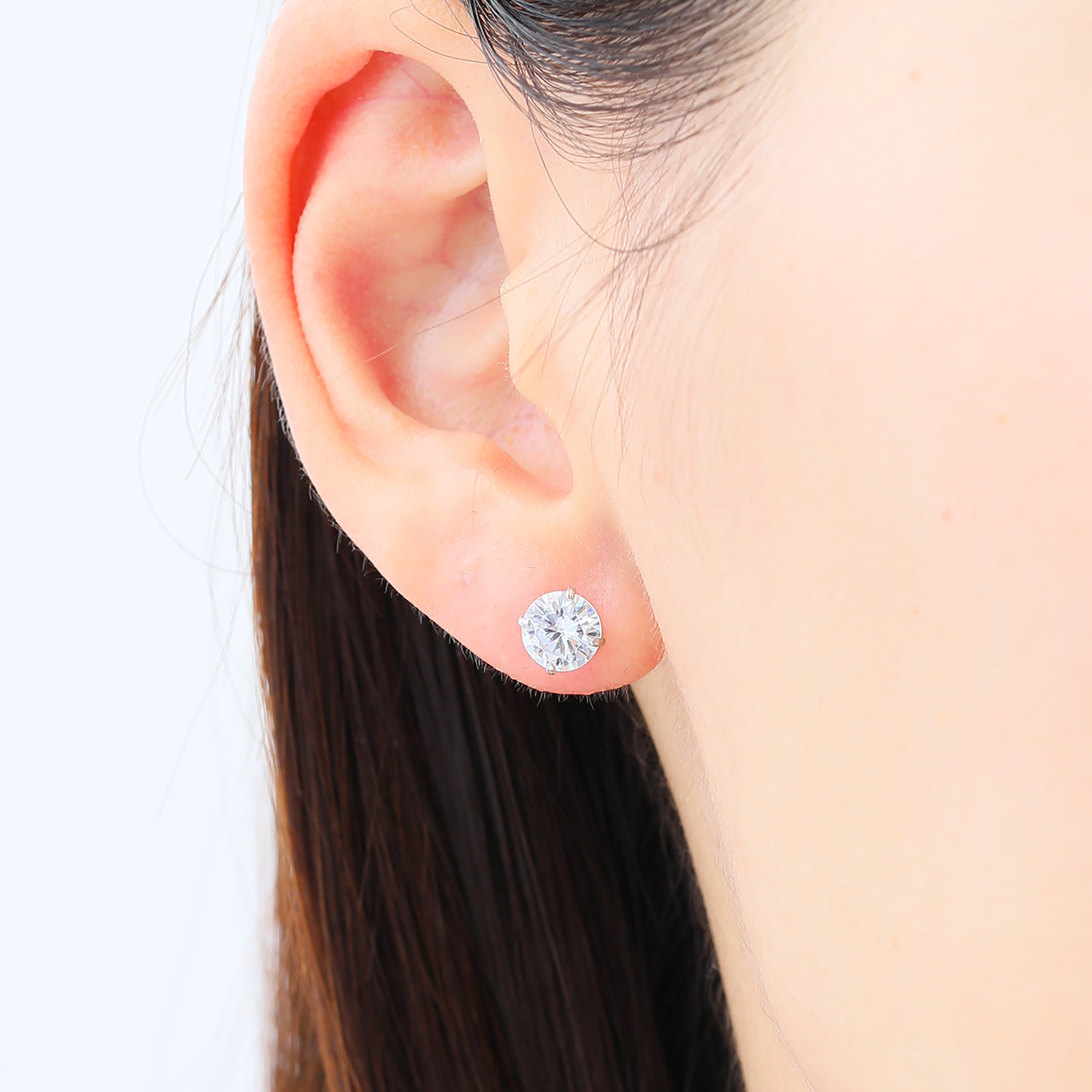 ブリランテステッラ シルバー ＣＺ １粒スタッドピアス