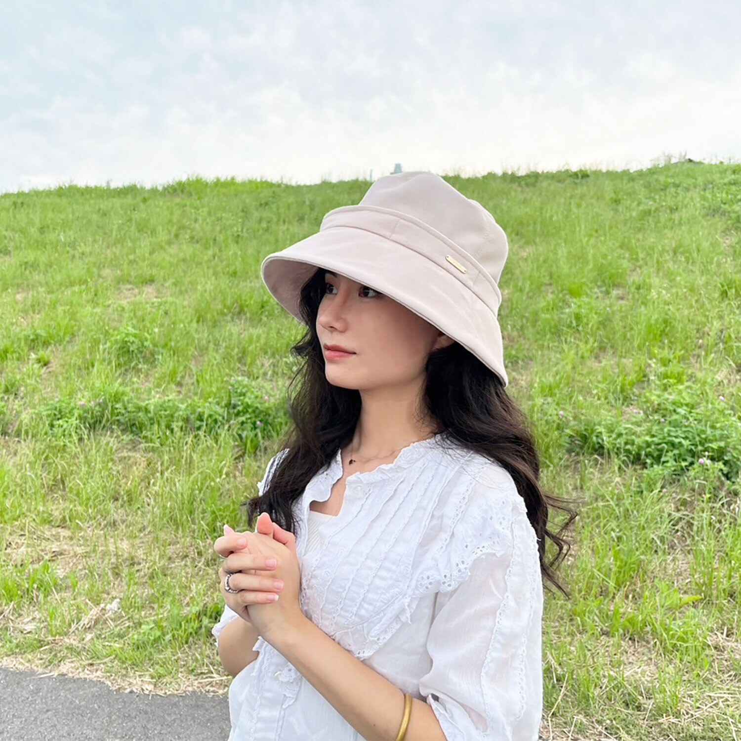 タイムクロス 日本製 快適・ＵＶカット 風が抜けるクロッシェ