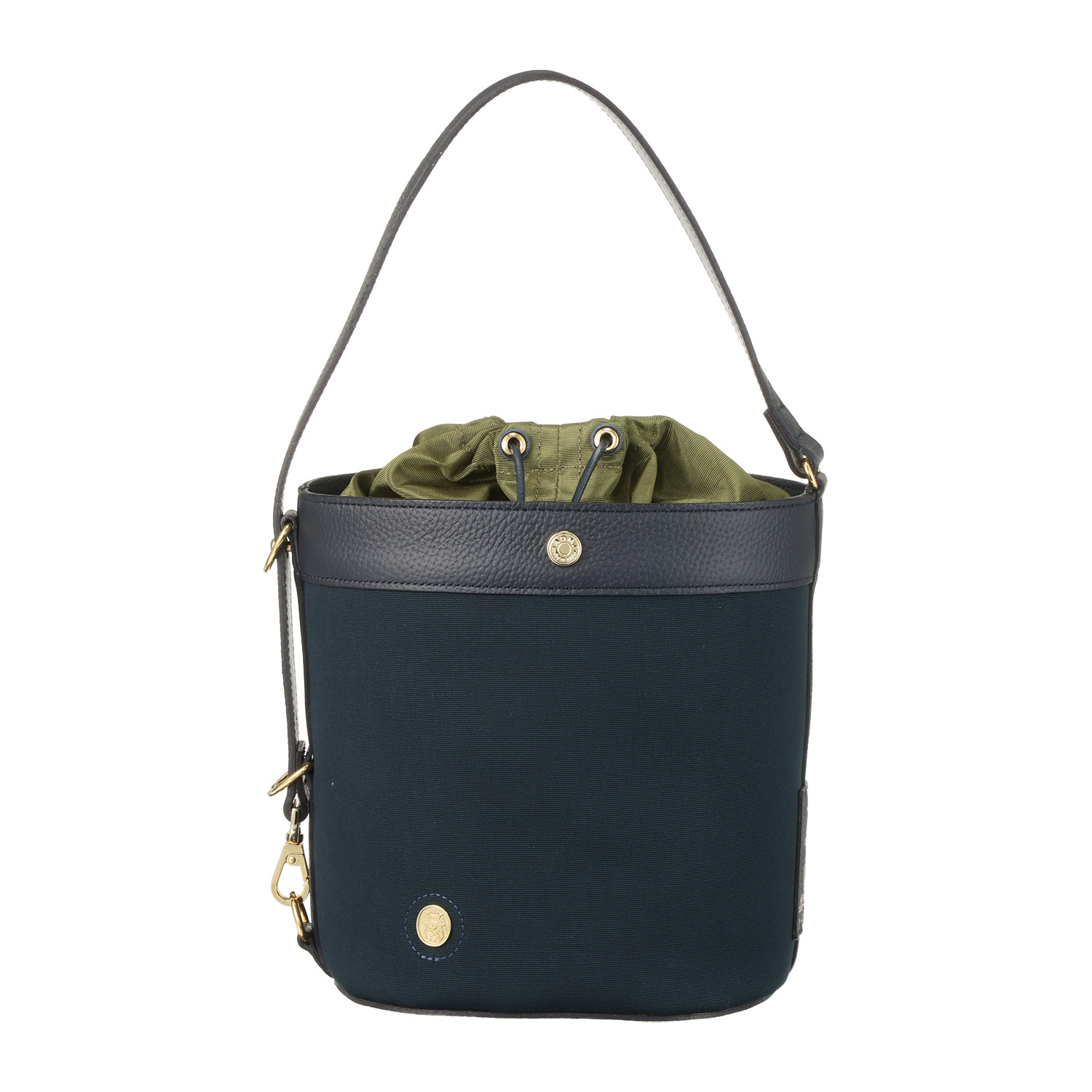 エーディーエムジェイ イタリアンファブリック バケットショルダーバッグ