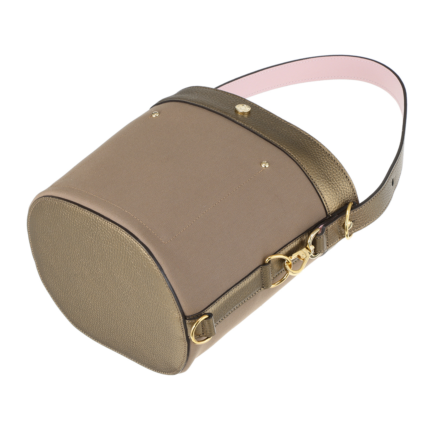 エーディーエムジェイ イタリアンファブリック バケットショルダーバッグ