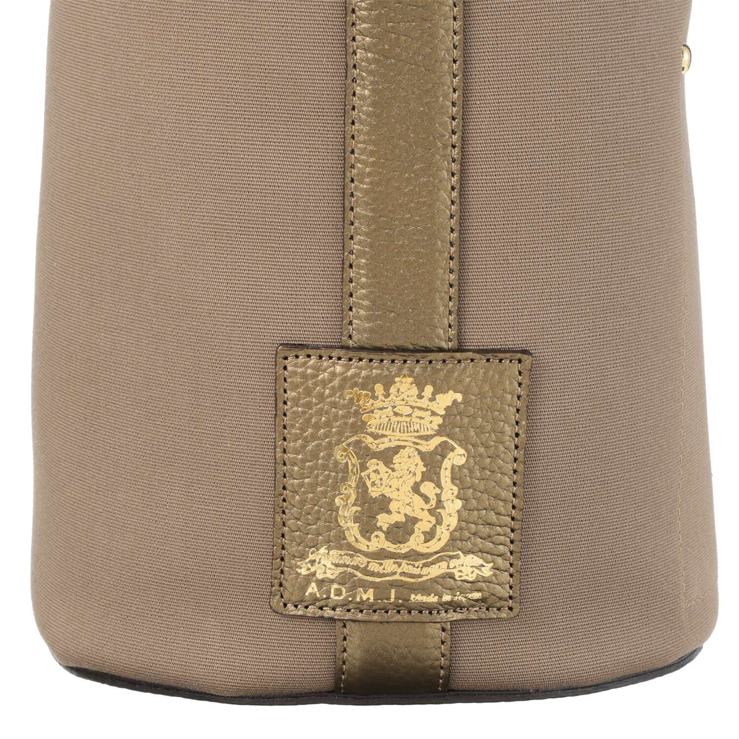 エーディーエムジェイ イタリアンファブリック バケットショルダーバッグ