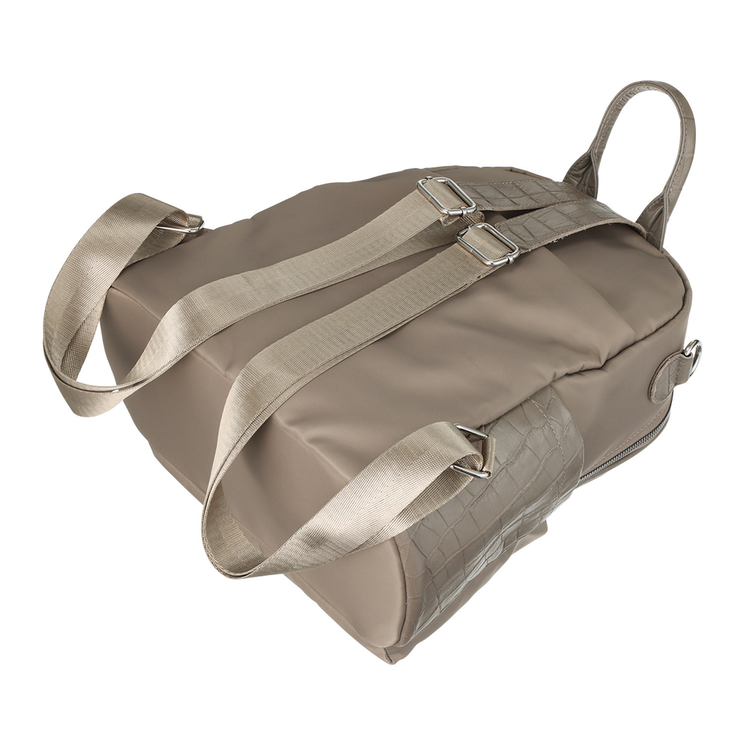 オリタタ ナイロン 牛革アクセント ３ウェイリュック ＜ミニポーチ付＞