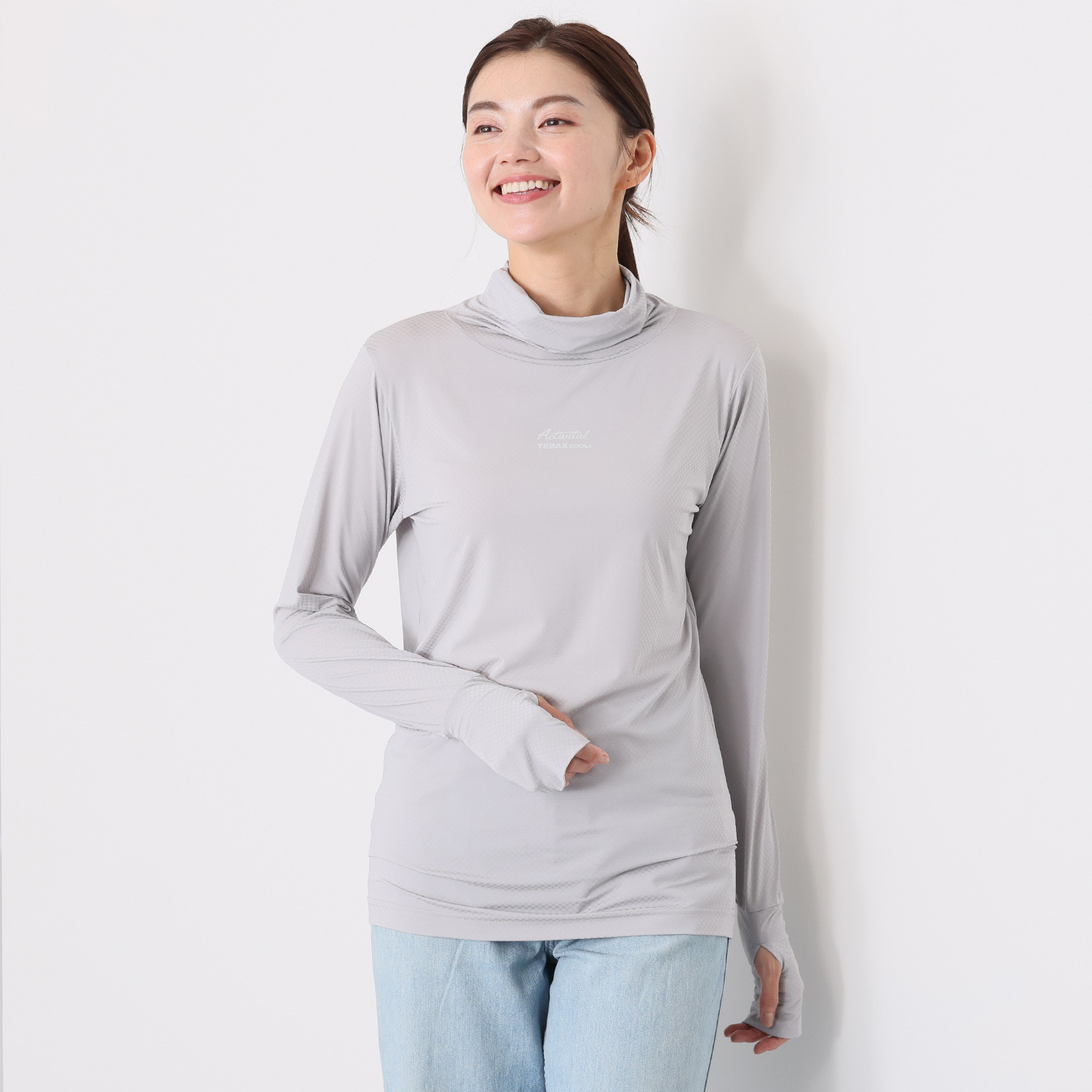 アクティバイタルライフ 着て暑さ対策！ 衣類内の気候の 快適化を目指した フェイスガード付 冷感ウェア