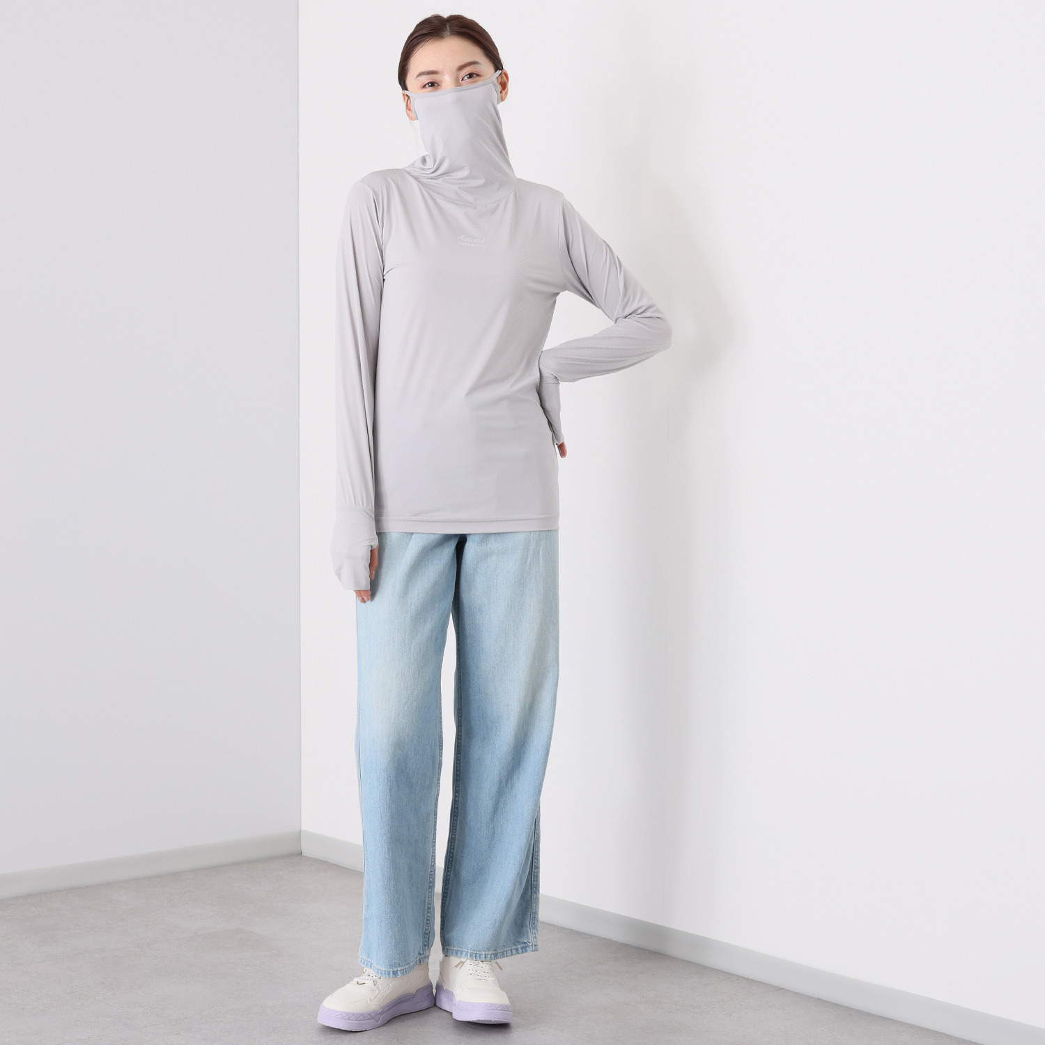 アクティバイタルライフ 着て暑さ対策！ 衣類内の気候の 快適化を目指した フェイスガード付 冷感ウェア