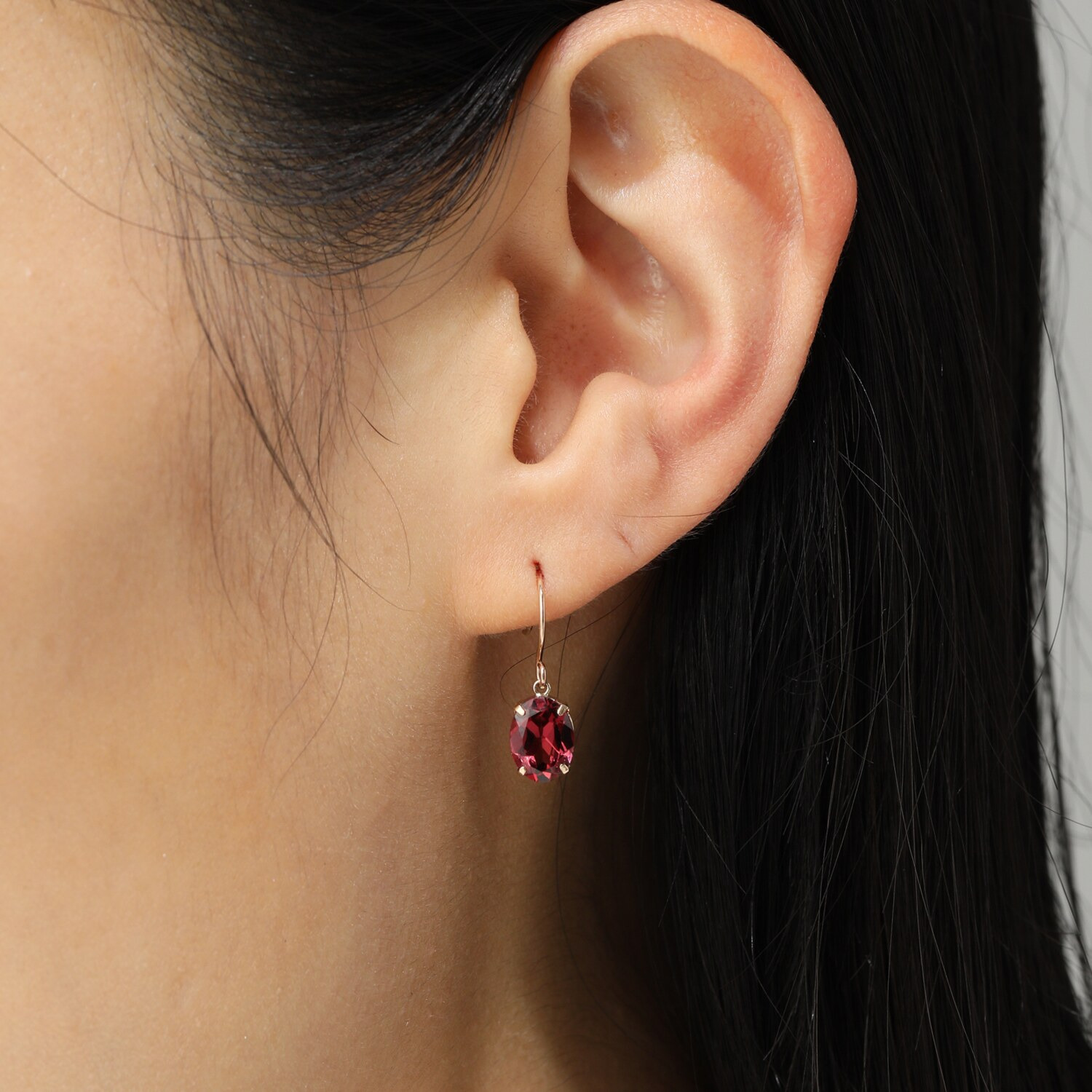 １０Ｋ ２カラットＵＰ ガーネット スウィングピアス