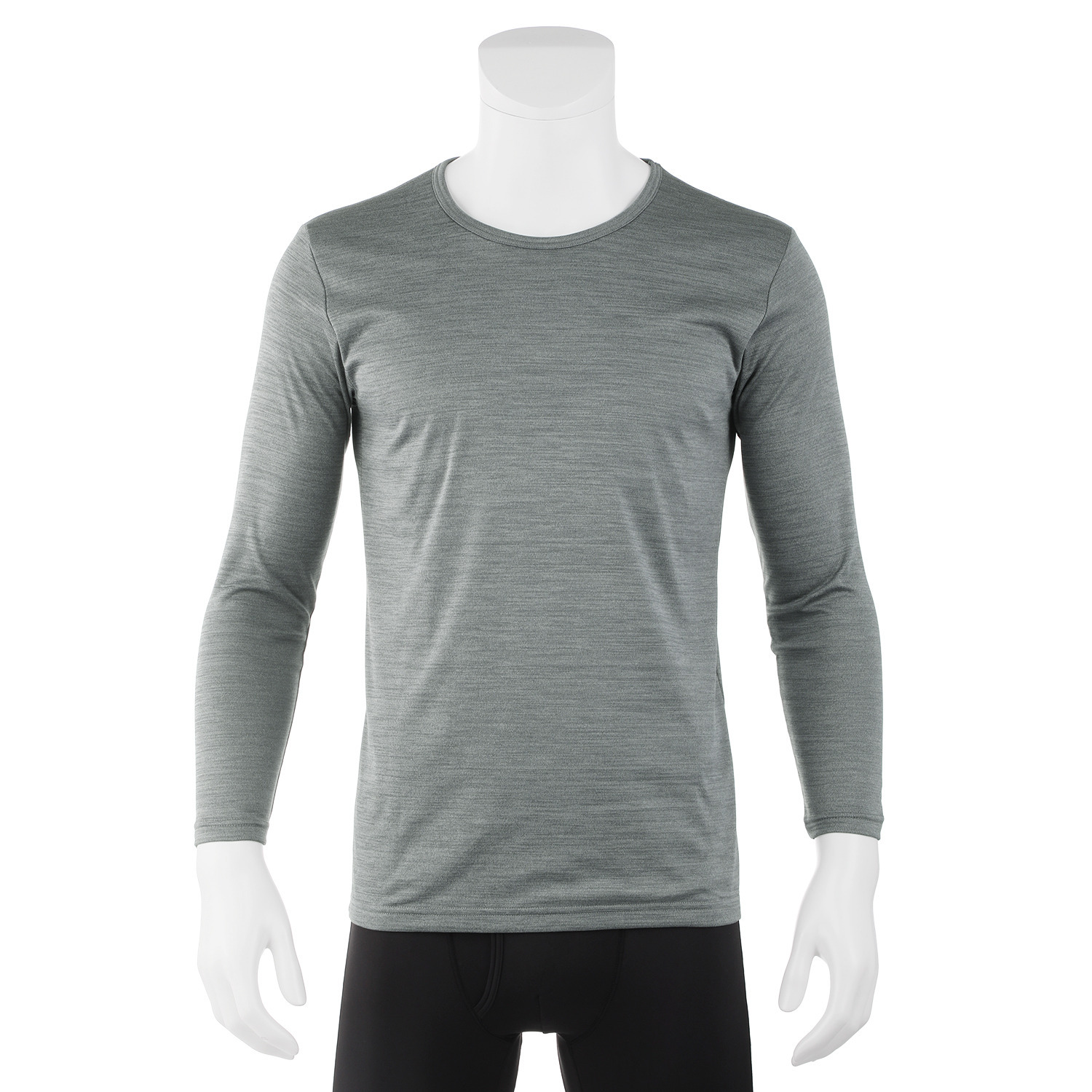 ブリーズテックス 防風　透湿 裏起毛　ラウンドネック 長袖インナー２枚セット ＜メンズ＞