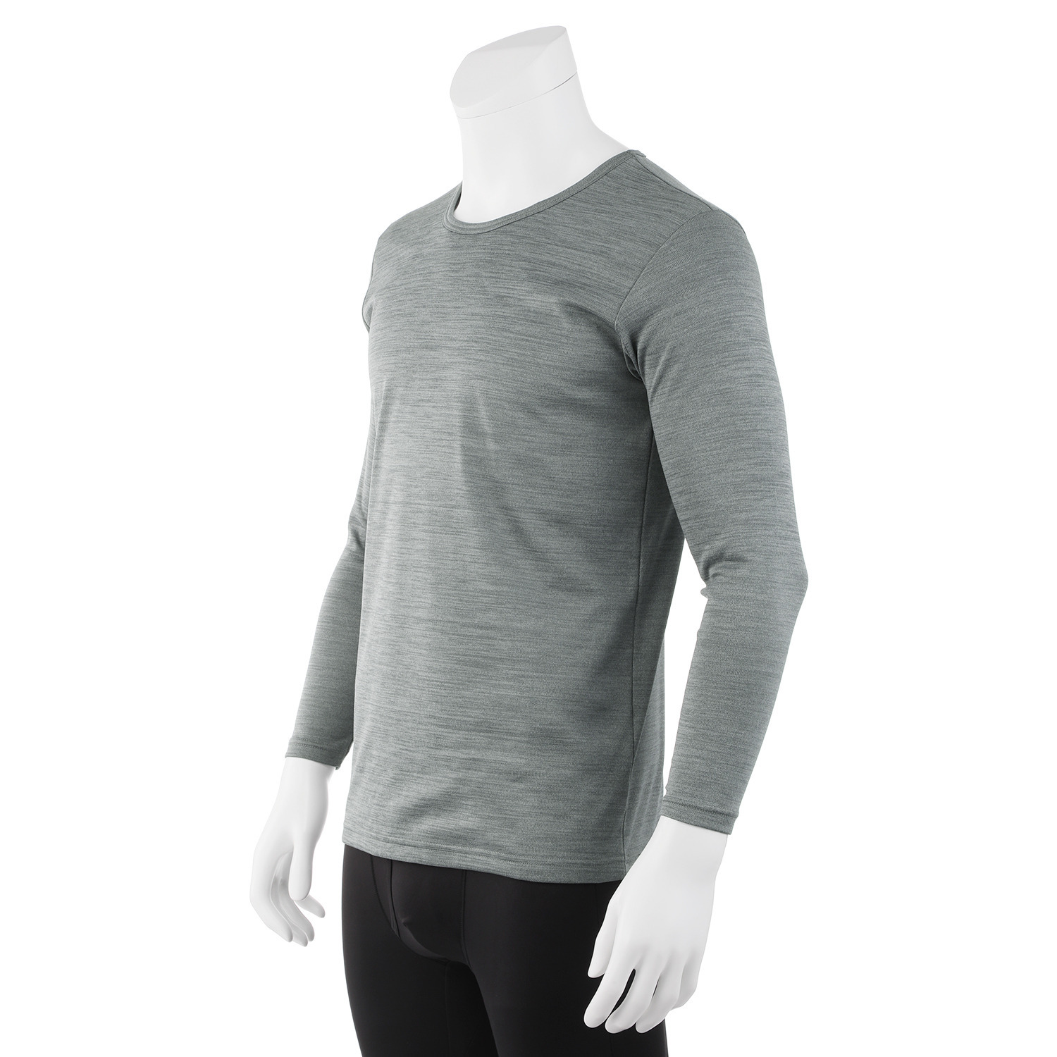 ブリーズテックス 防風　透湿 裏起毛　ラウンドネック 長袖インナー２枚セット ＜メンズ＞