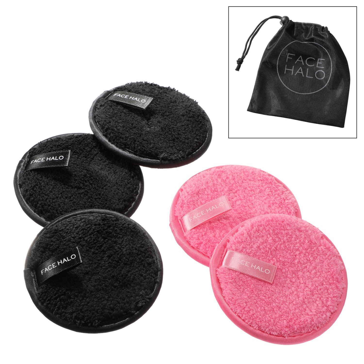 フェイスハロー 濡らして拭くだけ！ 簡単クレンジング＆洗顔 クレンジングパッド ５枚特別セット