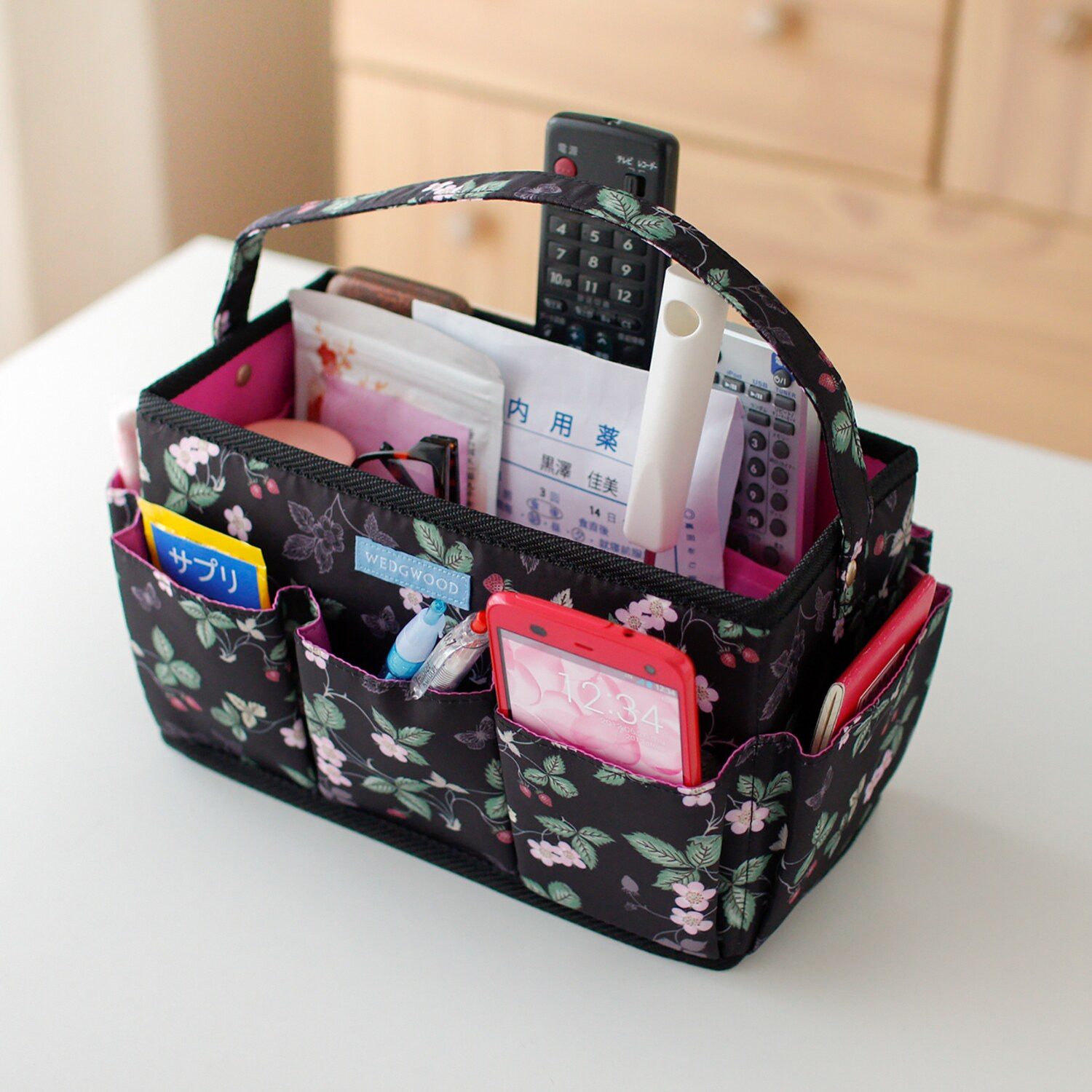 ウェッジウッド ワイルドストロベリー 折りたたみコスメボックス