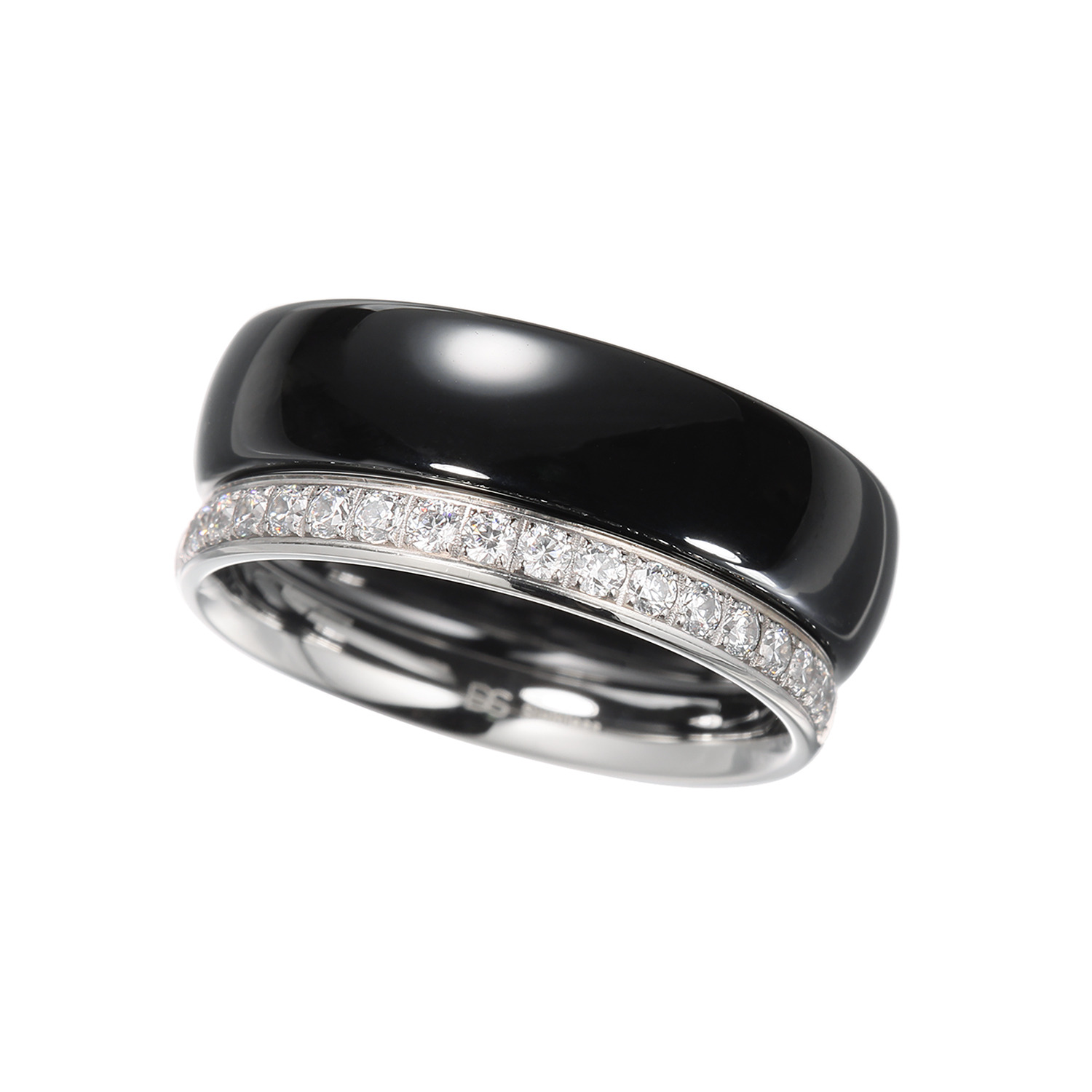 デイスティー セラミック＆ステンレス リング２本セット