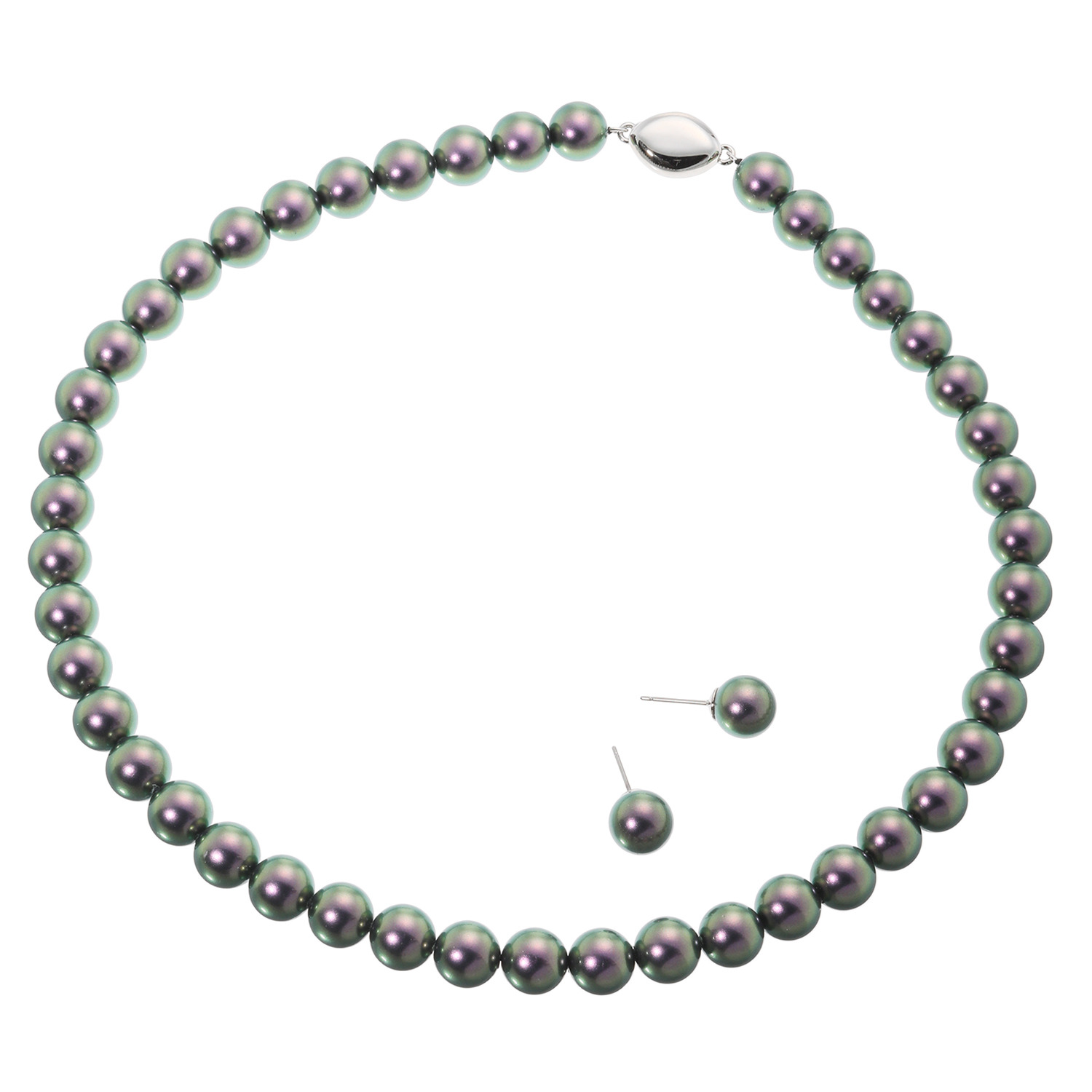 プレミアムパール 泉州の職人技 ９ｍｍＵＰ　貝パール ネックレス＆ イヤリング／ピアスセット