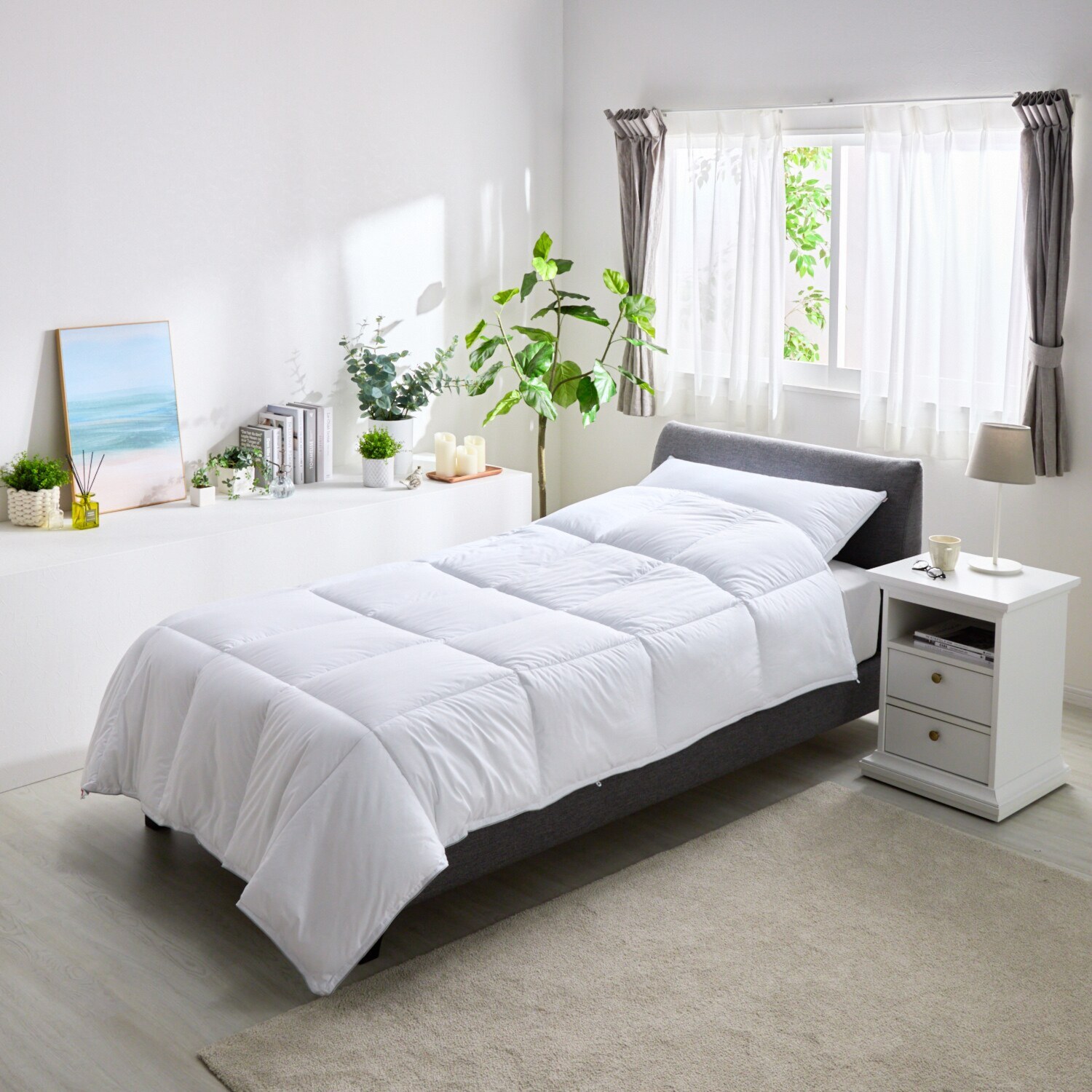 プリマロフト１２００ しっかり暖か＆ ふんわり柔らか！ 洗える掛けふとん ＜シングル＞