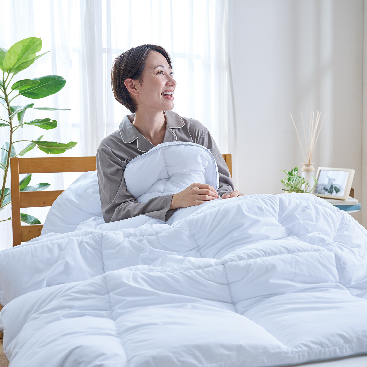 プリマロフト１２００ しっかり暖か＆ ふんわり柔らか！ 洗える掛けふとん ＜シングル＞